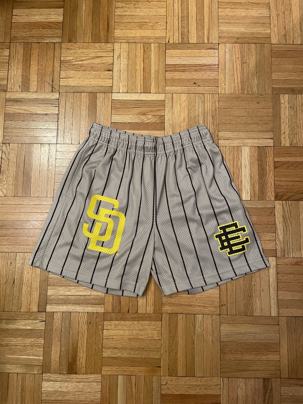 image of Eric Emanuel Ee Basic Short (Fw23) San Diego Padres in Tan, Men's (Size 32)