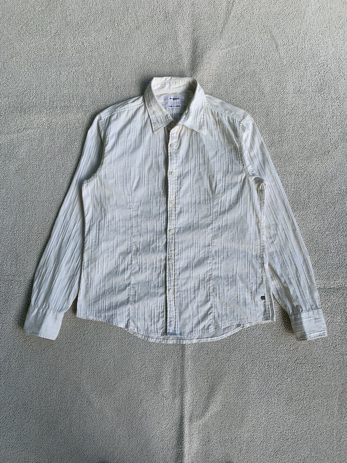 Issey Miyake × Japanese Brand × Morgan Homme Vtg 90s Morgan Homme stripe panttern Fly Button Size US L / EU 52-54 / 3 - 1 Thumbnail