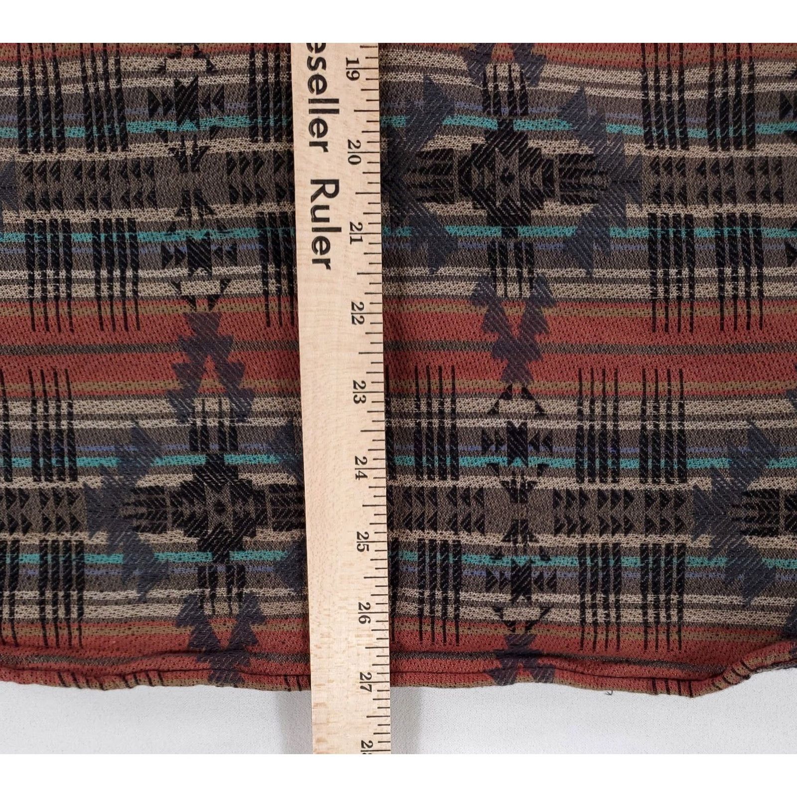 Ariat Ariat Pearl Snap Button Up Shirt Southwest Aztec Knit Long Sleeve Mens M Multicolor Aztec Mens Shirt Size US M / EU 48-50 / 2 - 6 Thumbnail