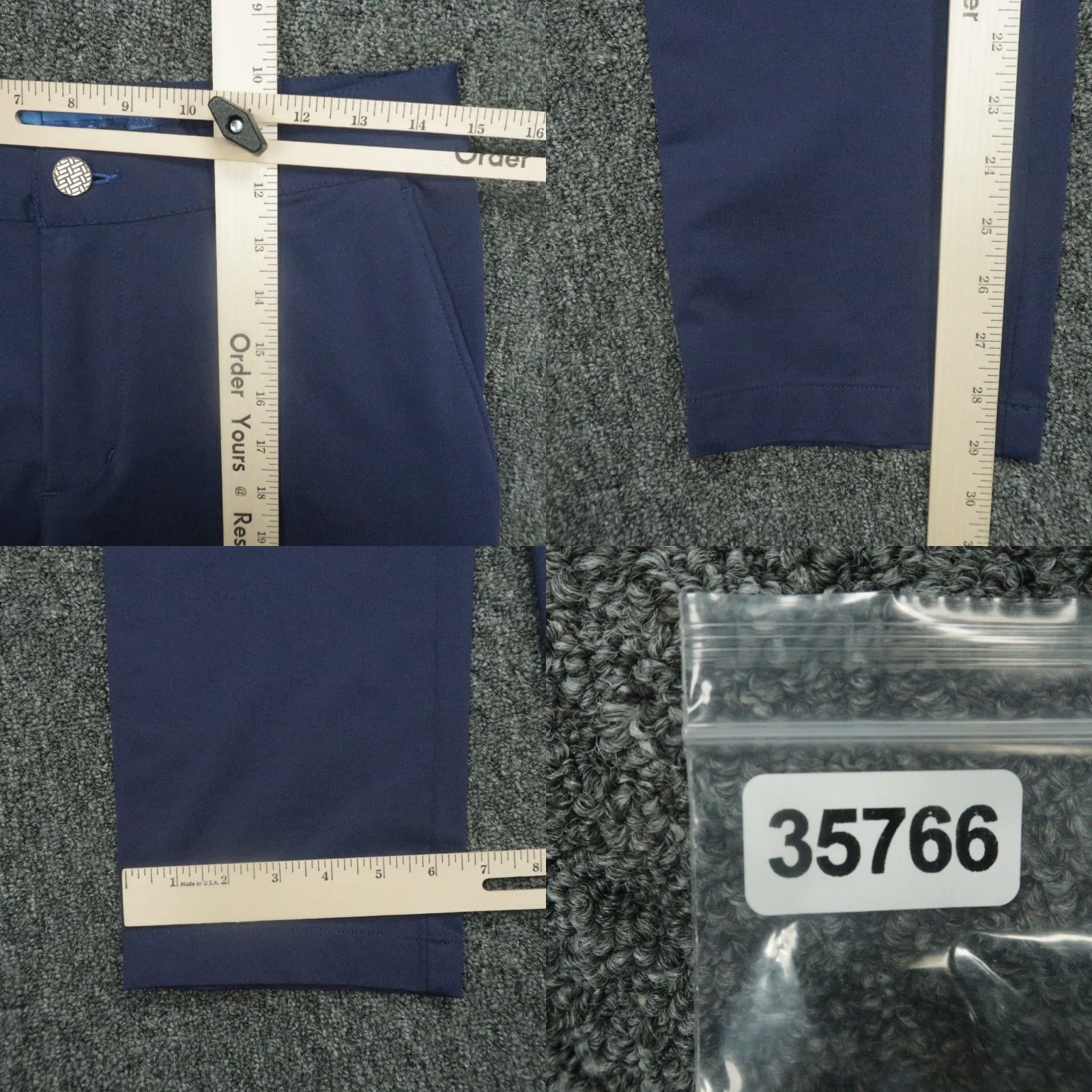 Vintage Twillory Pants 30x30 Blue Tailored Fit Performance Stretch Zip Pocket Mens Size US 30 / EU 46 - 8 Thumbnail