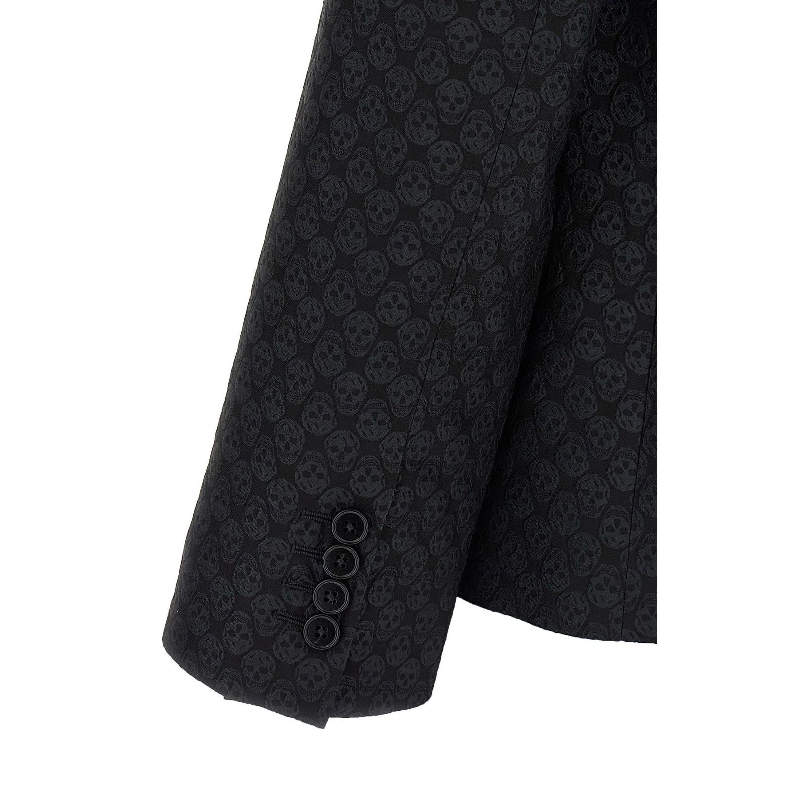 Alexander McQueen ALEXANDER MCQUEEN Skull Black Blazer Jacket New & Authentic Size US XL / EU 56 / 4 - 4 Thumbnail
