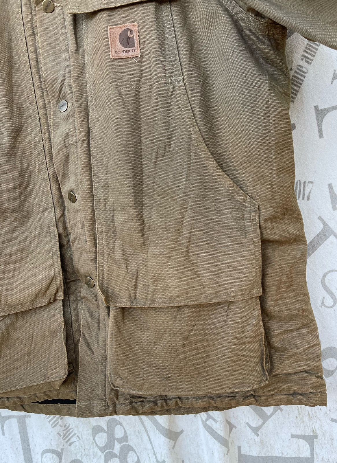 Carhartt 🔥Vintage 90's Carhartt Duck/Canvas Chore Work Jacket Size US XL / EU 56 / 4 - 9 Thumbnail