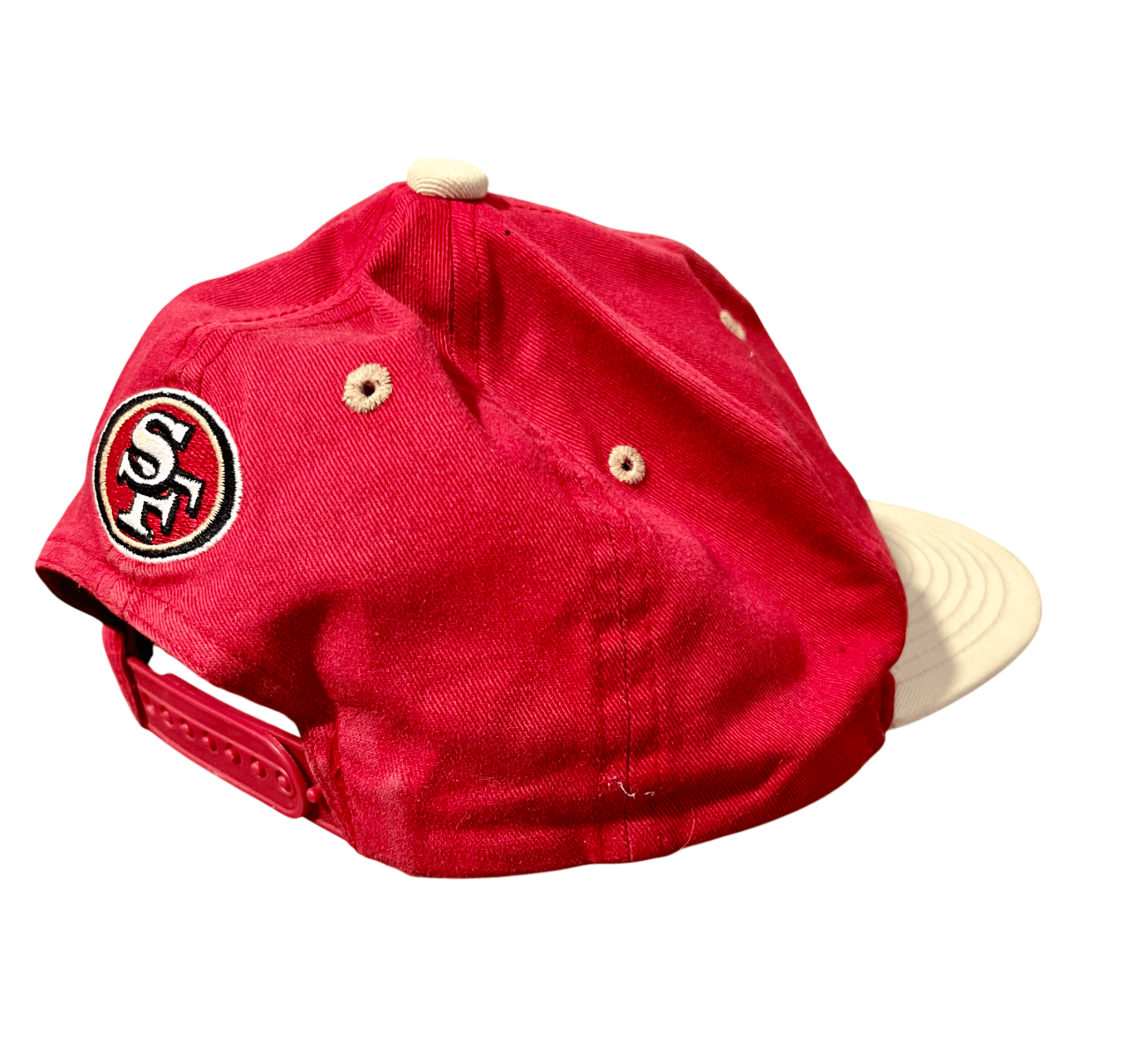 NFL San Francisco 49ers NFL Red & Gold Vintage 90s Snapback Hat Size ONE SIZE - 6 Thumbnail