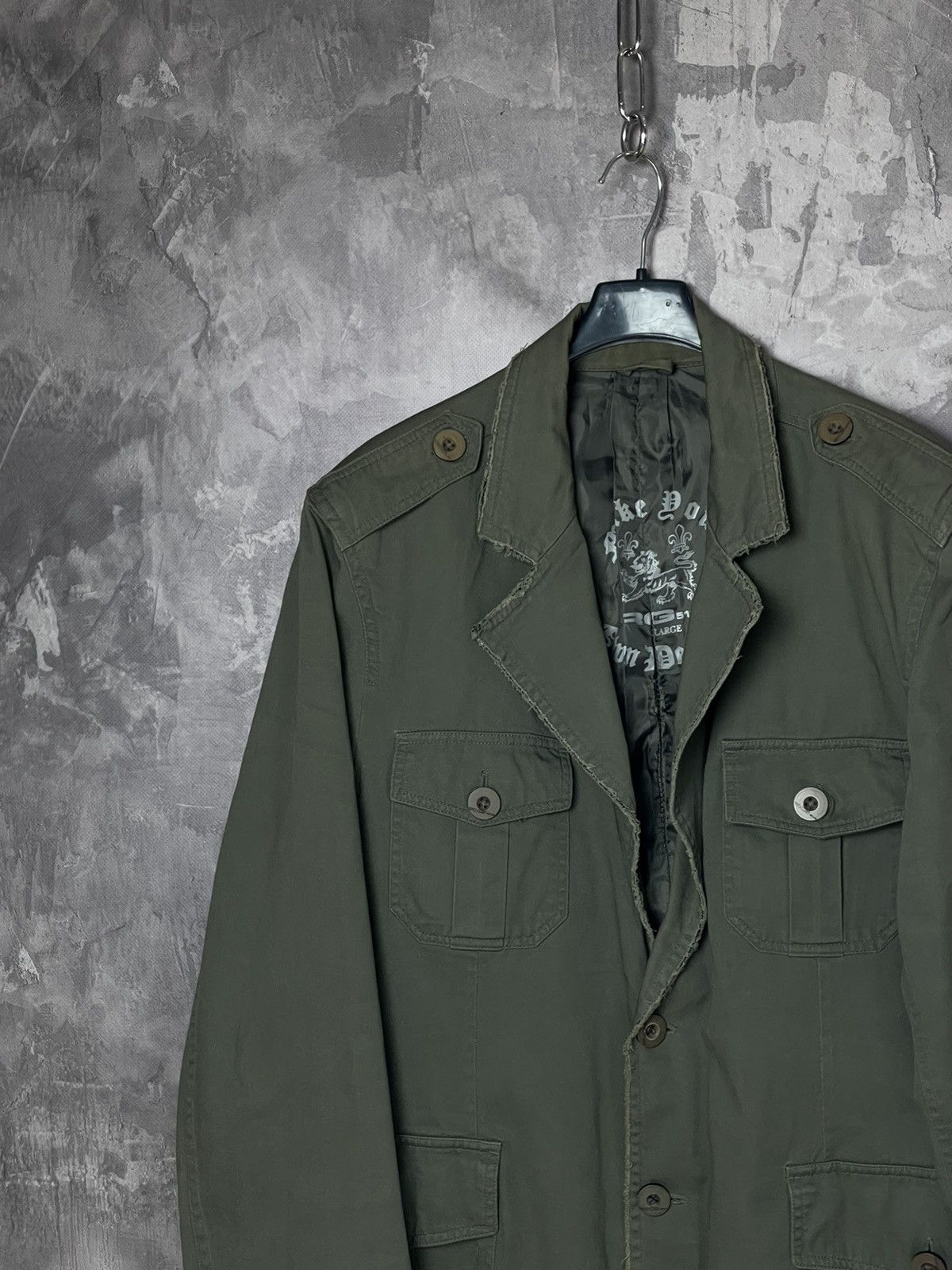 Japanese Brand × Vintage Vintage Big Logo American Retro 90s Blazer Cotton Jacket Size US L / EU 52-54 / 3 - 5 Thumbnail