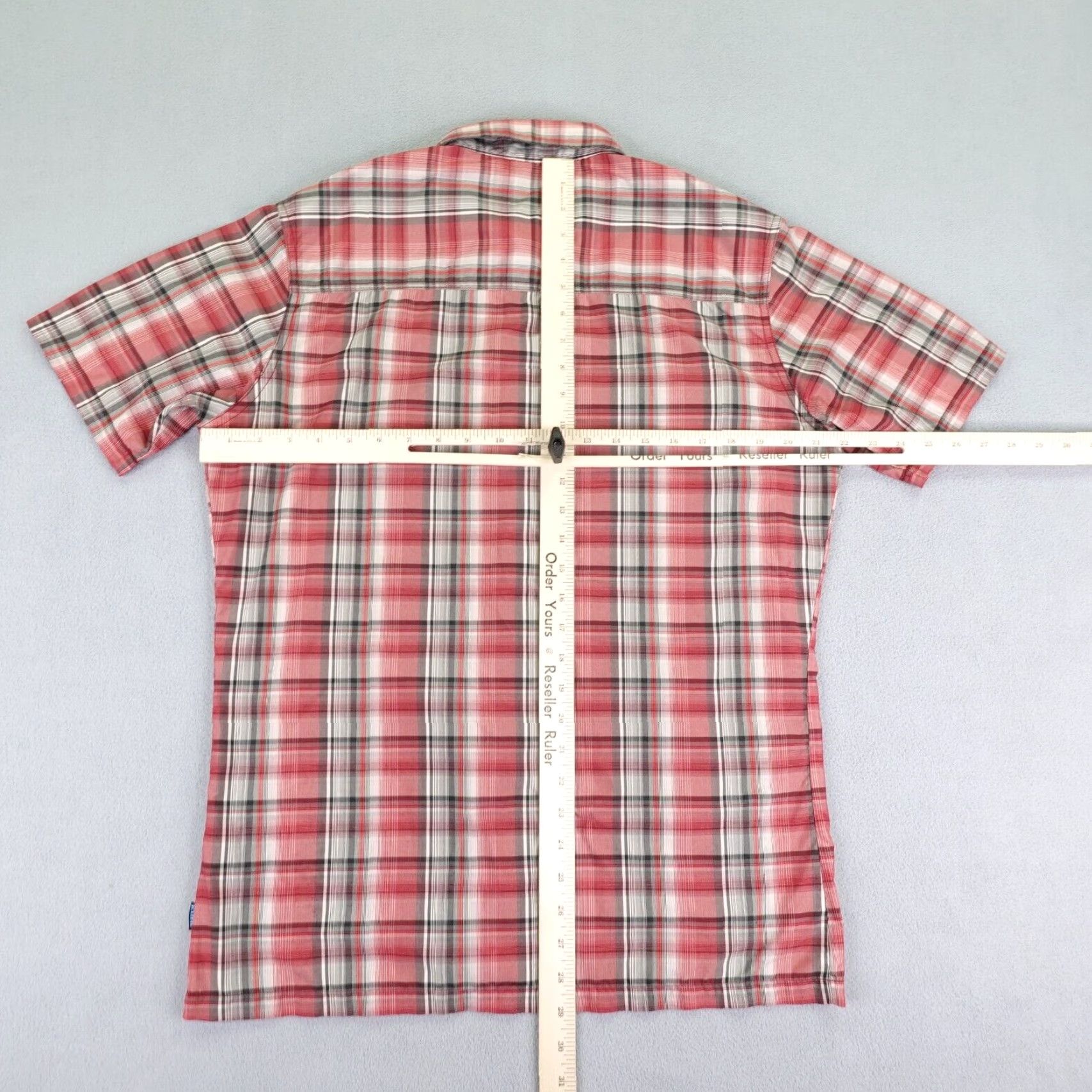 Vintage Kuhl Shirt Mens Medium Red Plaid Button-Up Lightweight Outdoor Workwear Casual Short Sleeve Button Size US M / EU 48-50 / 2 - 6 Thumbnail