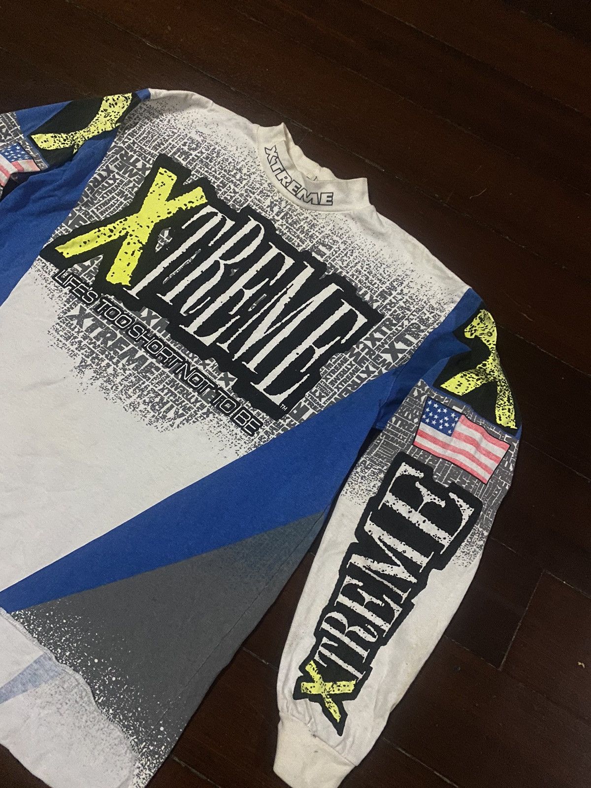 Vintage FIRE 🔥 VINTAGE 90s XTREME LIFES TOO SHORT NOT TO BE Size US M / EU 48-50 / 2 - 5 Thumbnail