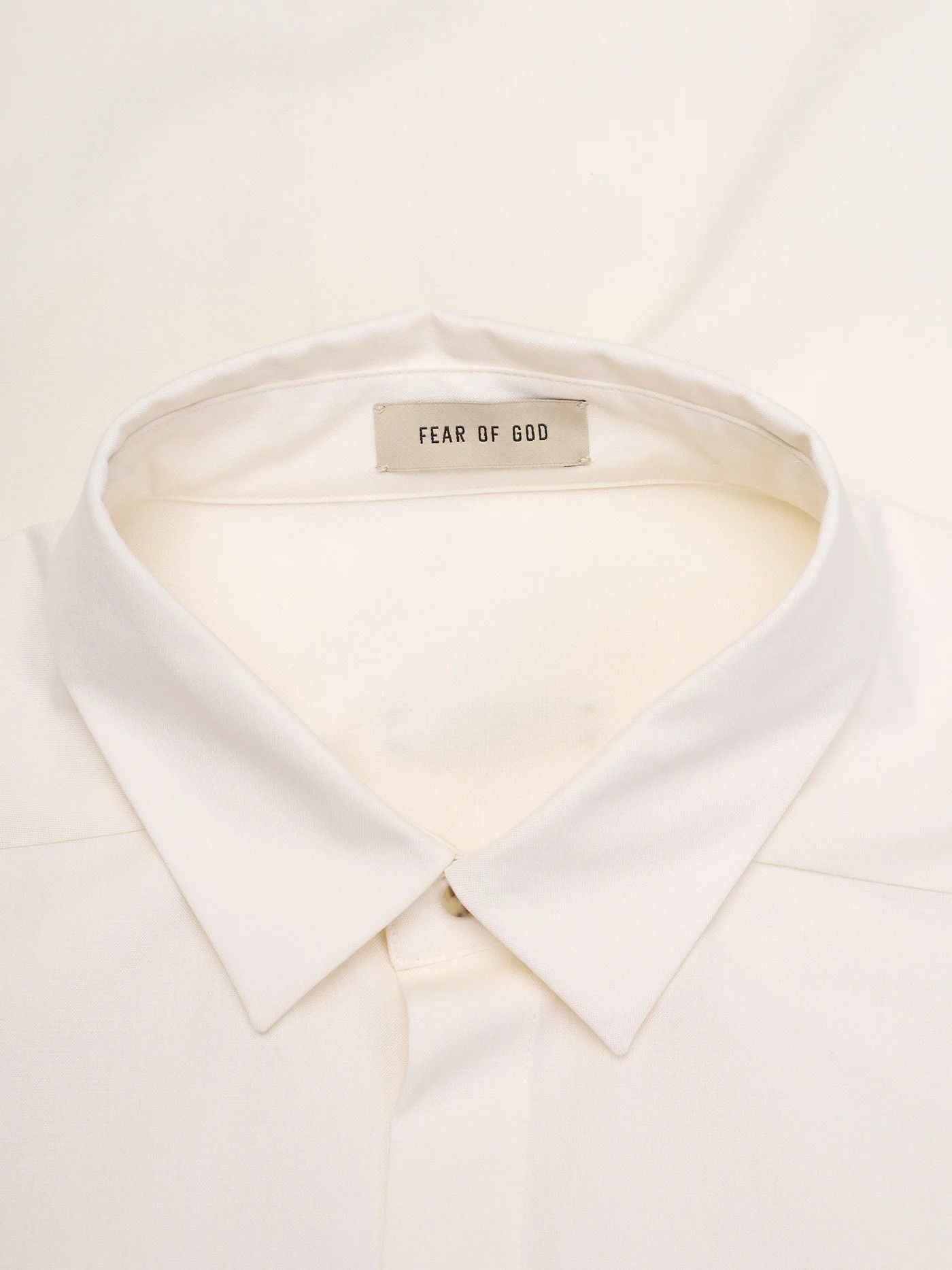 Fear of God FEAR OF GOD Eternal Off-White Cotton Wool-Elastane Shirt Size US L / EU 52-54 / 3 - 6 Thumbnail