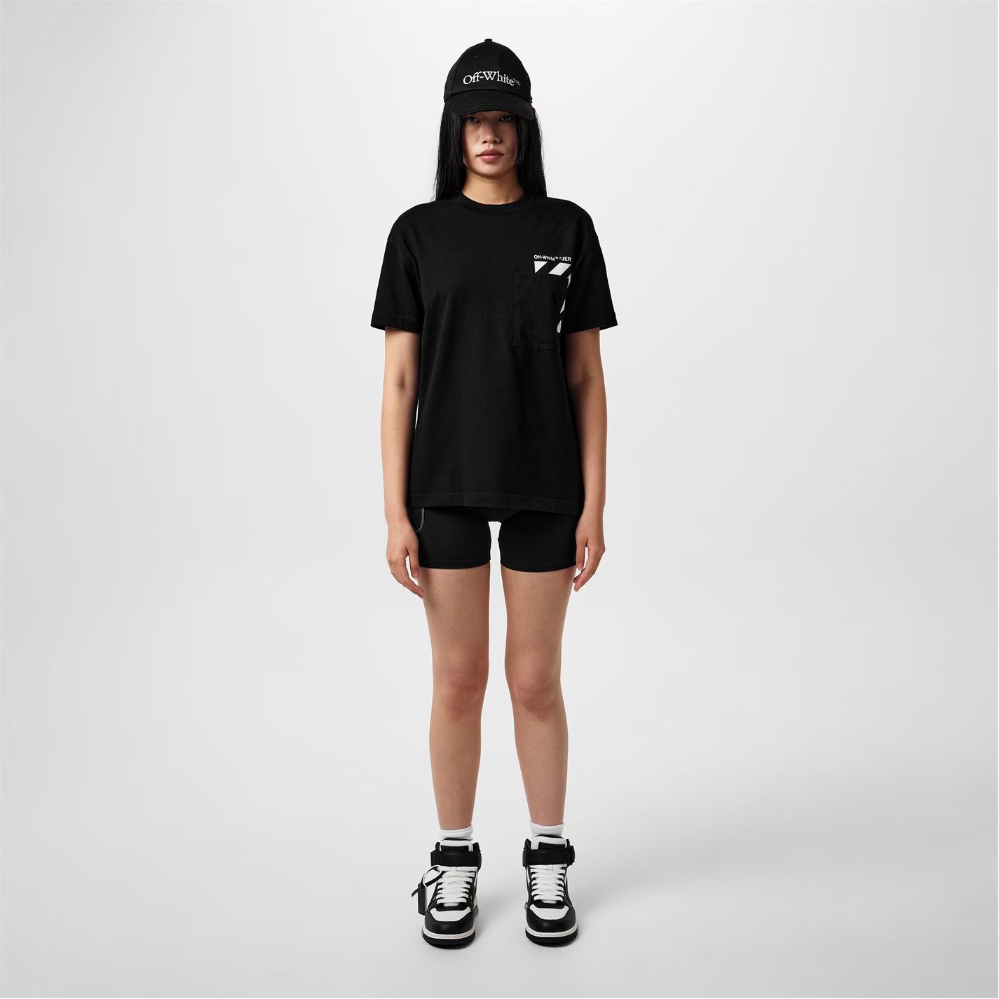 Off-White o1g2r1mq0125 Active Logo Short in Black Size 25" / US 0 / IT 36 - 6 Thumbnail