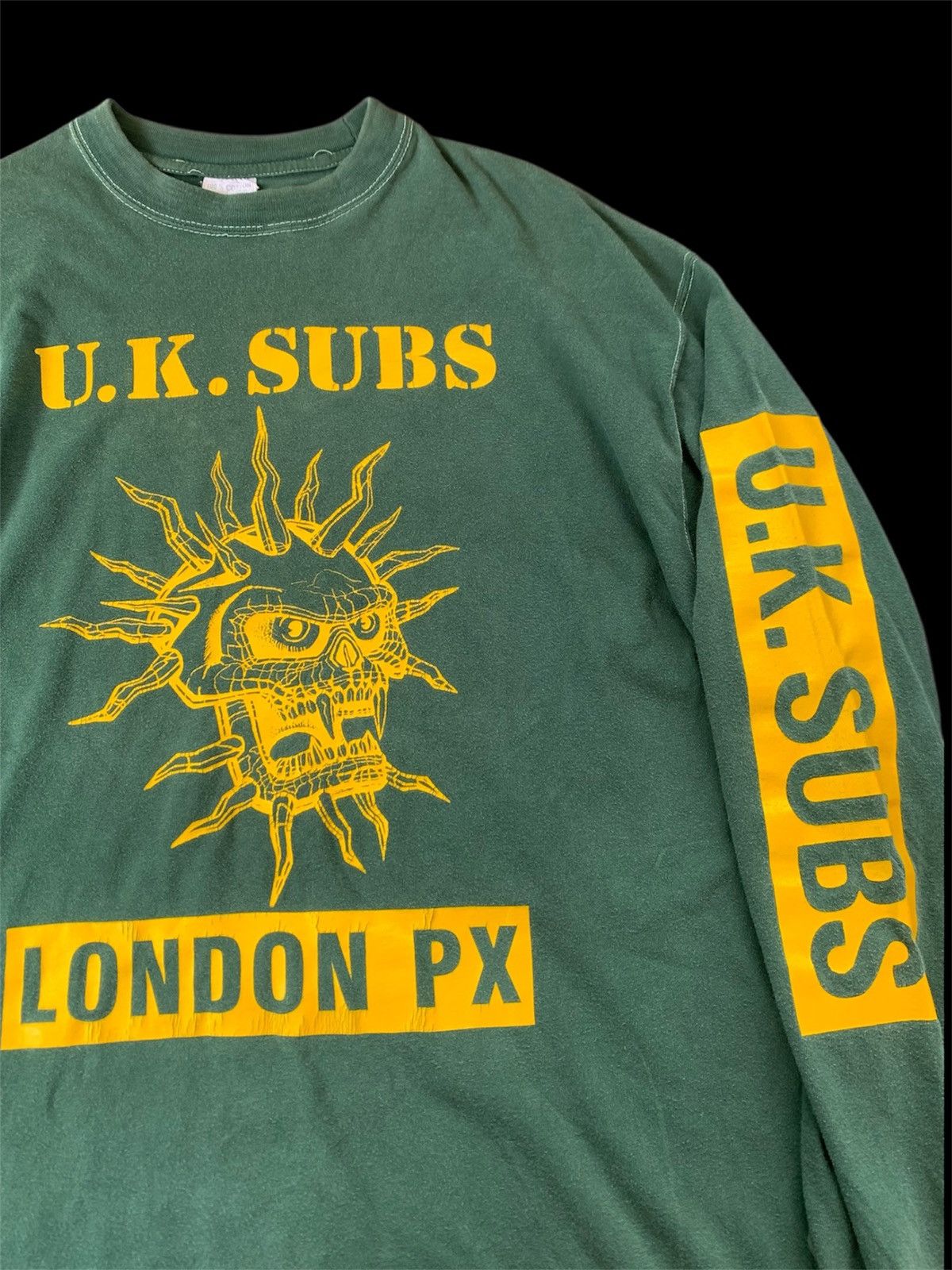 Band Tees × Vintage Vintage 90s UK Subs Punk Long Sleeve T-Shirt Size US XL / EU 56 / 4 - 2 Thumbnail