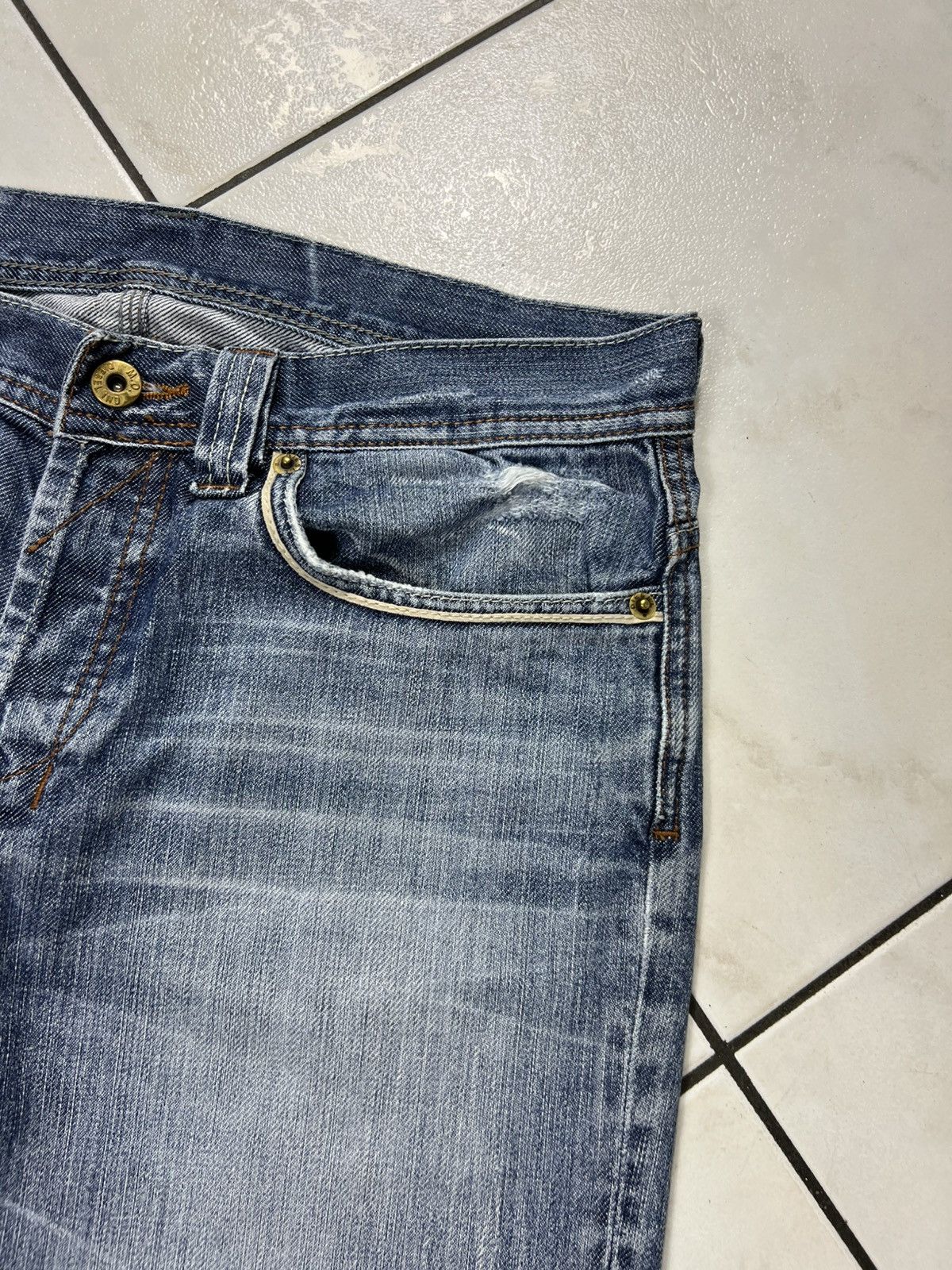 Diesel Vintage 90s Diesel y2k distressed jeans thrashed pants denim Size US 29 - 5 Thumbnail