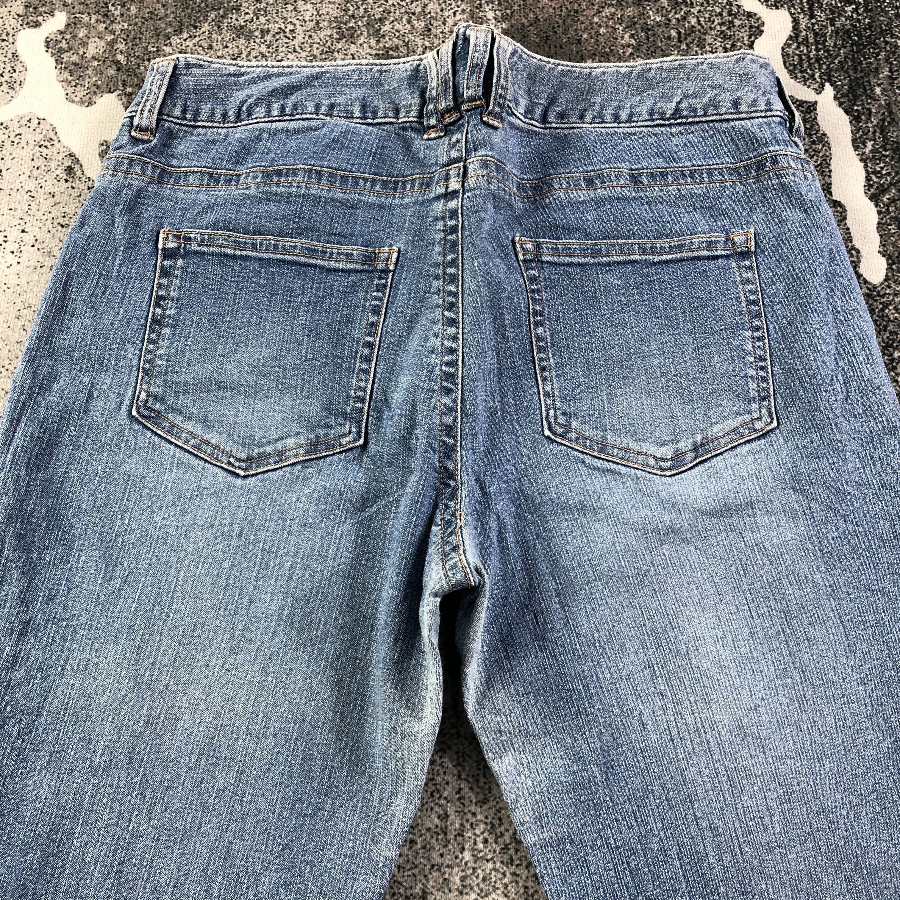 Japanese Brand Japanese Brand Bush Pants Jeans Flare Denim KJ1657 Size 33" - 4 Thumbnail