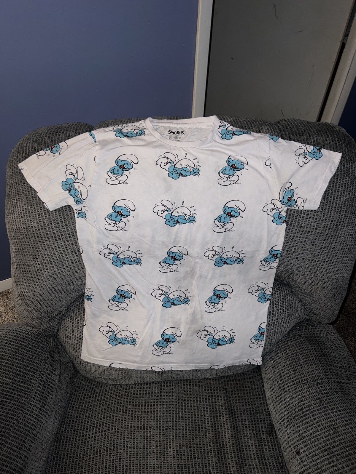 Hypebeast The Smurfs Smurf All-Over Tee Size US L / EU 52-54 / 3 - 1 Thumbnail