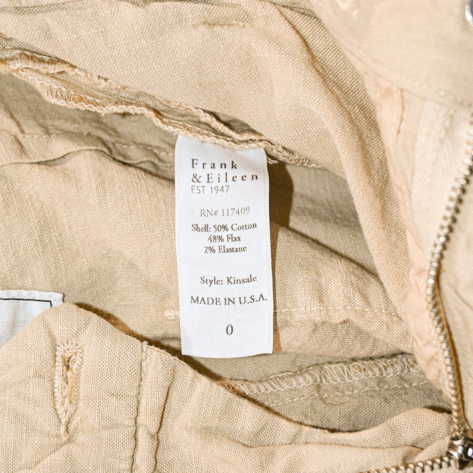 Frank & Eileen Frank & Eileen Kinsale Trouser Pants italian Performance Size 25" / US 0 / IT 36 - 5 Thumbnail