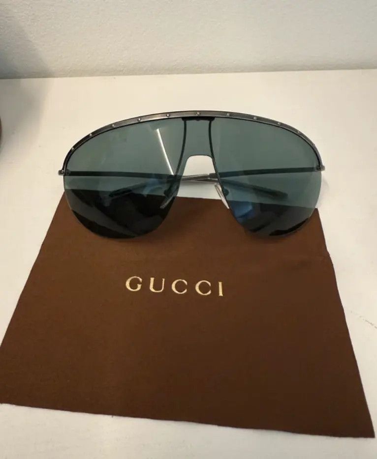 Gucci Gucci Sunglasses Logo Sport Ski Mask Shield Wide 90s EX0258 Size ONE SIZE - 2 Thumbnail