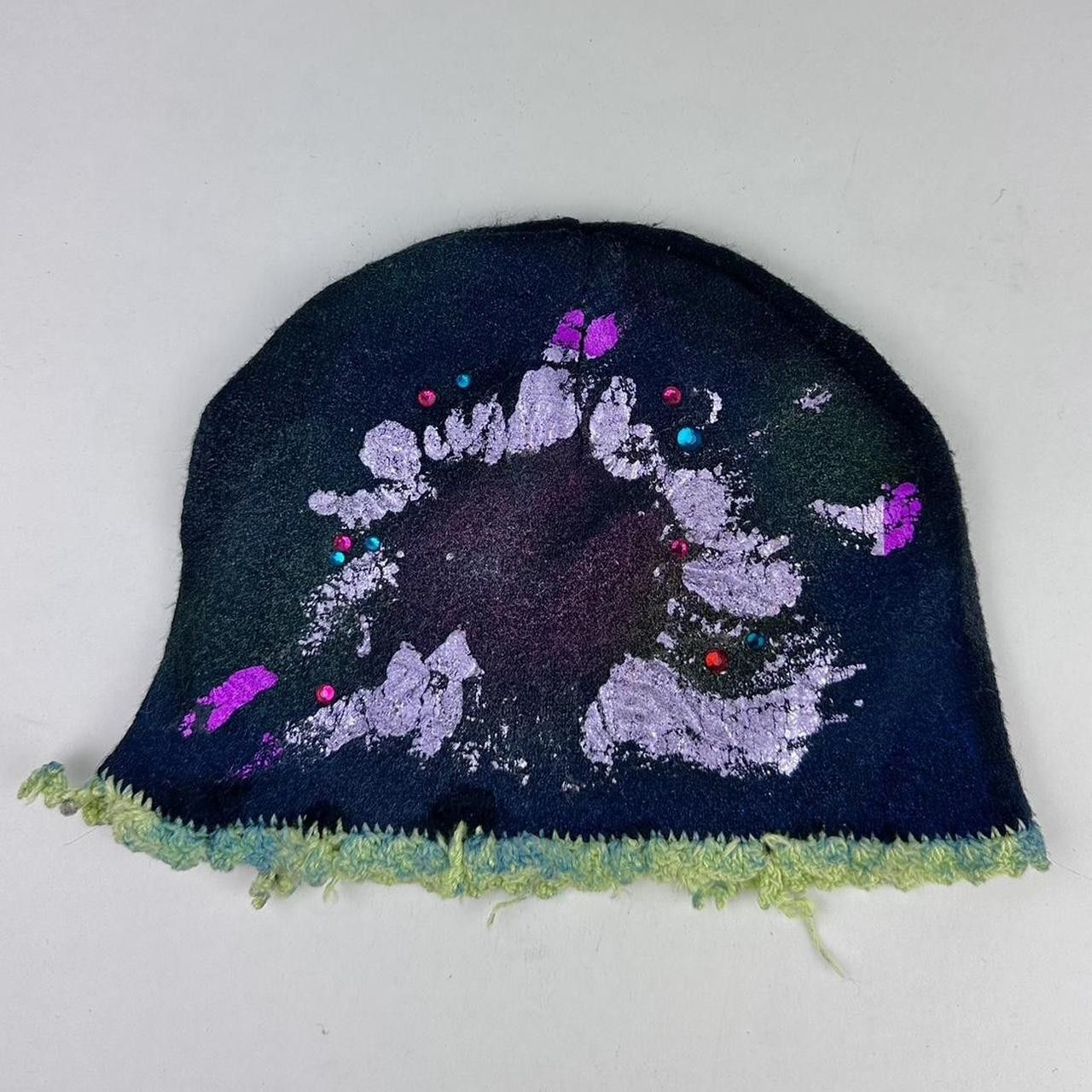 Other ASTROBOI* 'Fairy' Black Grunge Rhinestone Beanie Size ONE SIZE - 1 Thumbnail