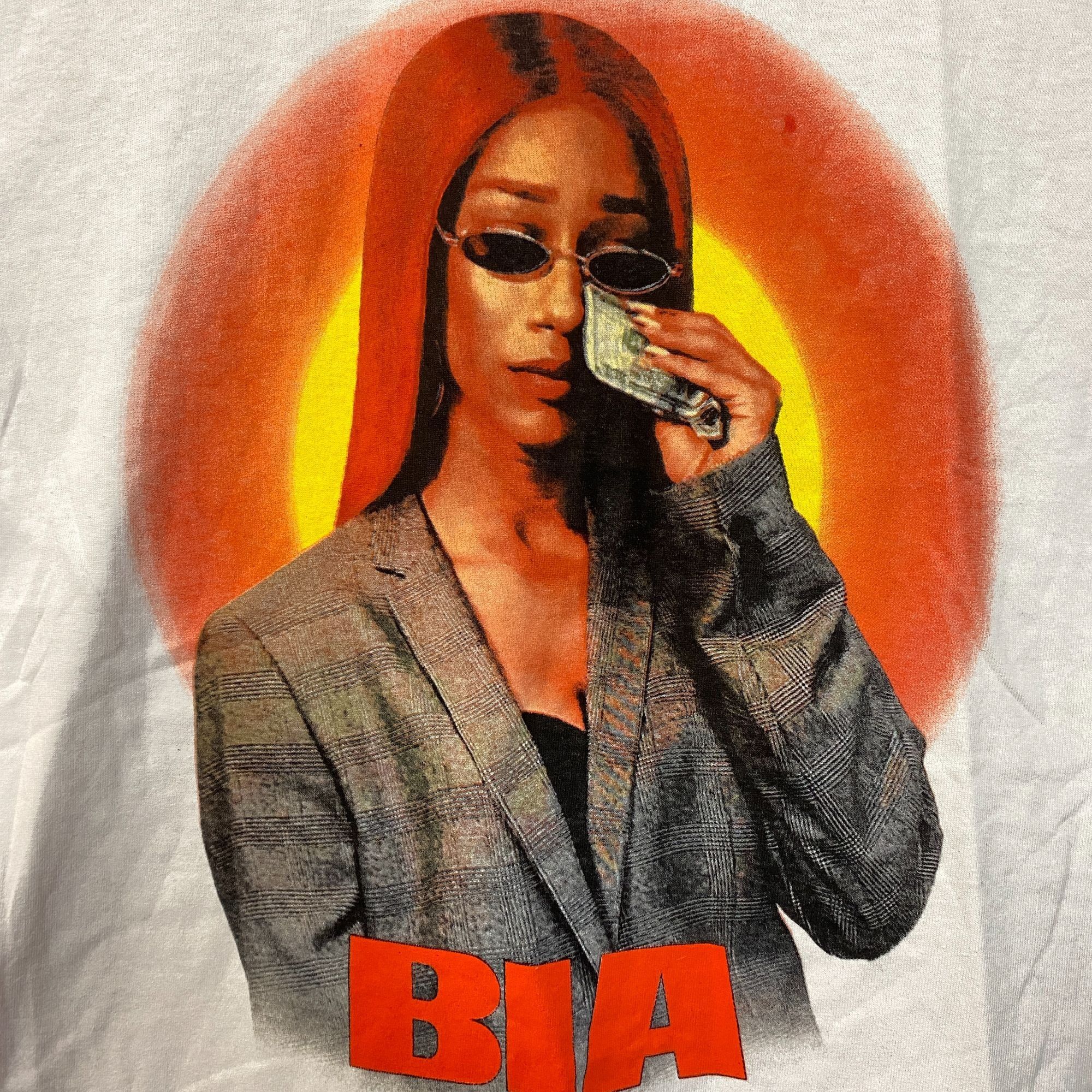 Rap Tees Bia Money Tears Graphic Design Hip-Hop T-Shirt Large Size US L / EU 52-54 / 3 - 2 Thumbnail