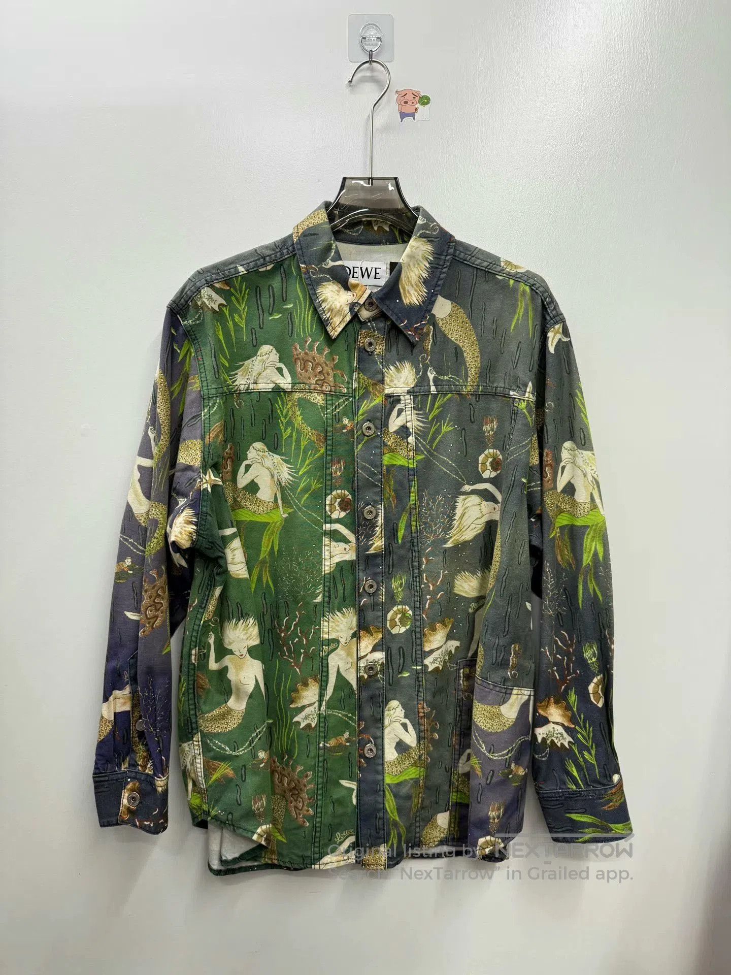 Loewe Loewe Mermaid Print Denim Jacket. Size L / US 10 / IT 46 - 1 Thumbnail