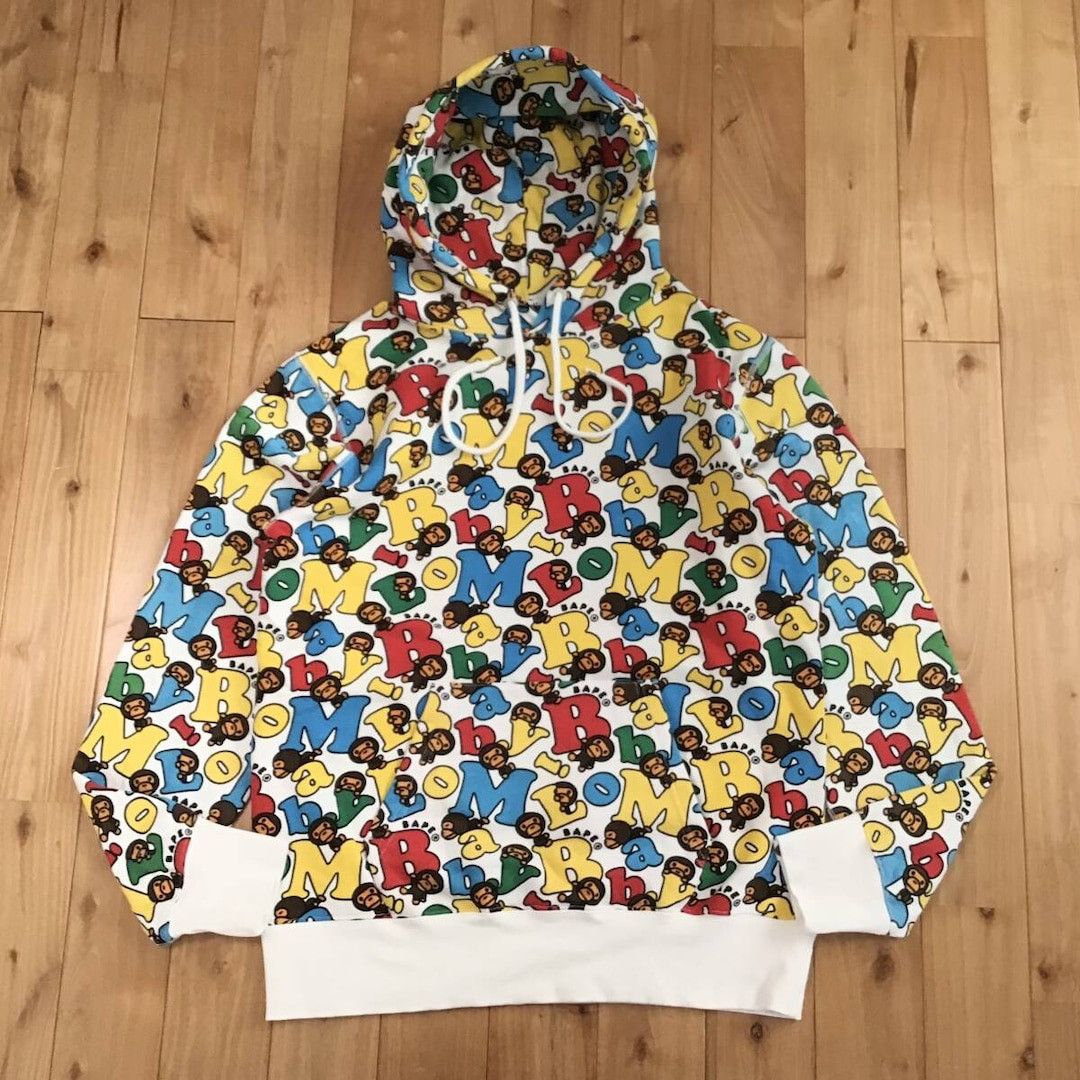 Bape BAPE MILO LOGO Pullover Hoodie a bathing ape Size US L / EU 52-54 / 3 - 1 Thumbnail