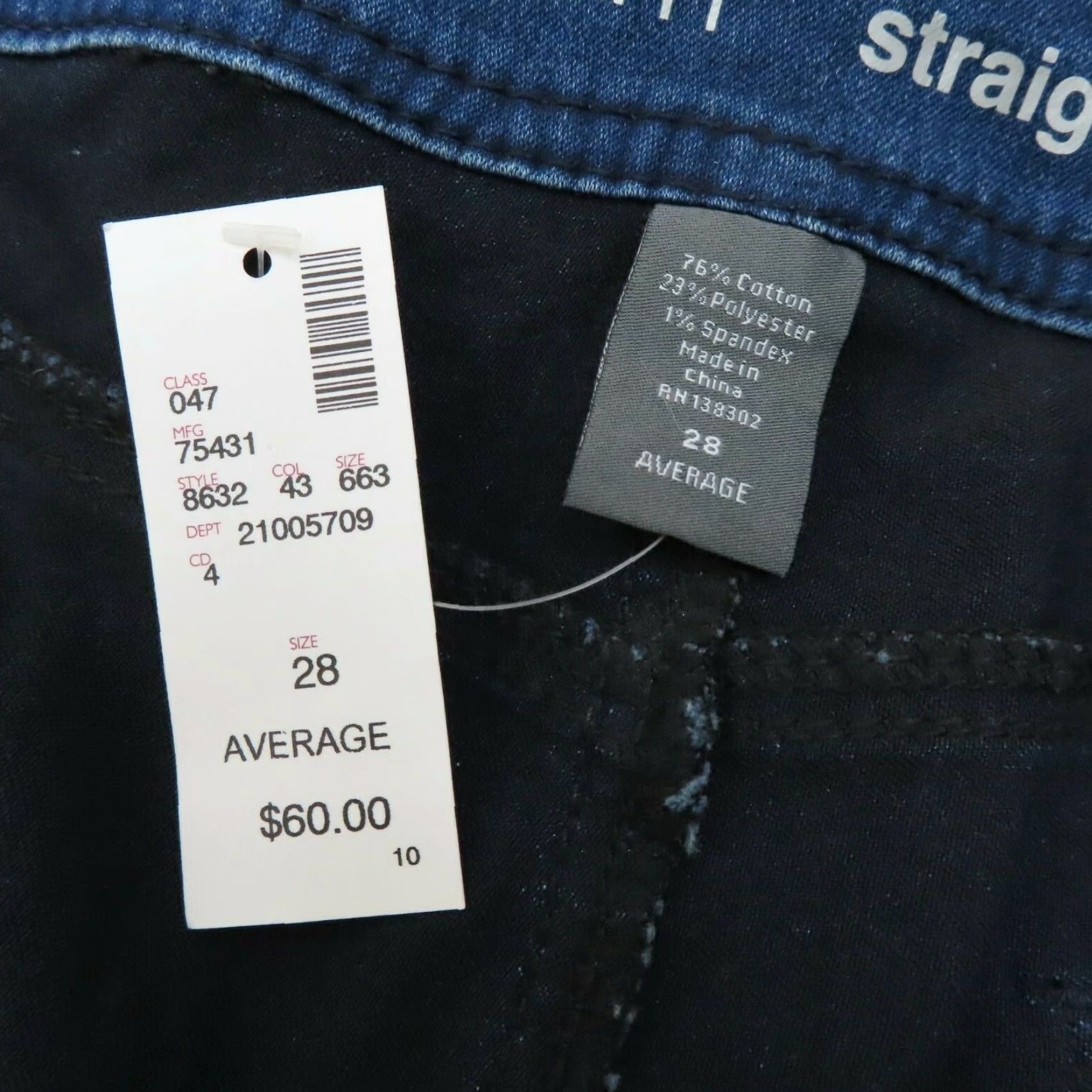 Avenue **Avenue Women's Plus Size 28 Blue Straight Leg Denim Jeans NEW** User: **Avenue Women's Plus Size 28 Blue Straight Leg Denim Jeans NEW** Size 28" / US 6 / IT 42 - 4 Thumbnail