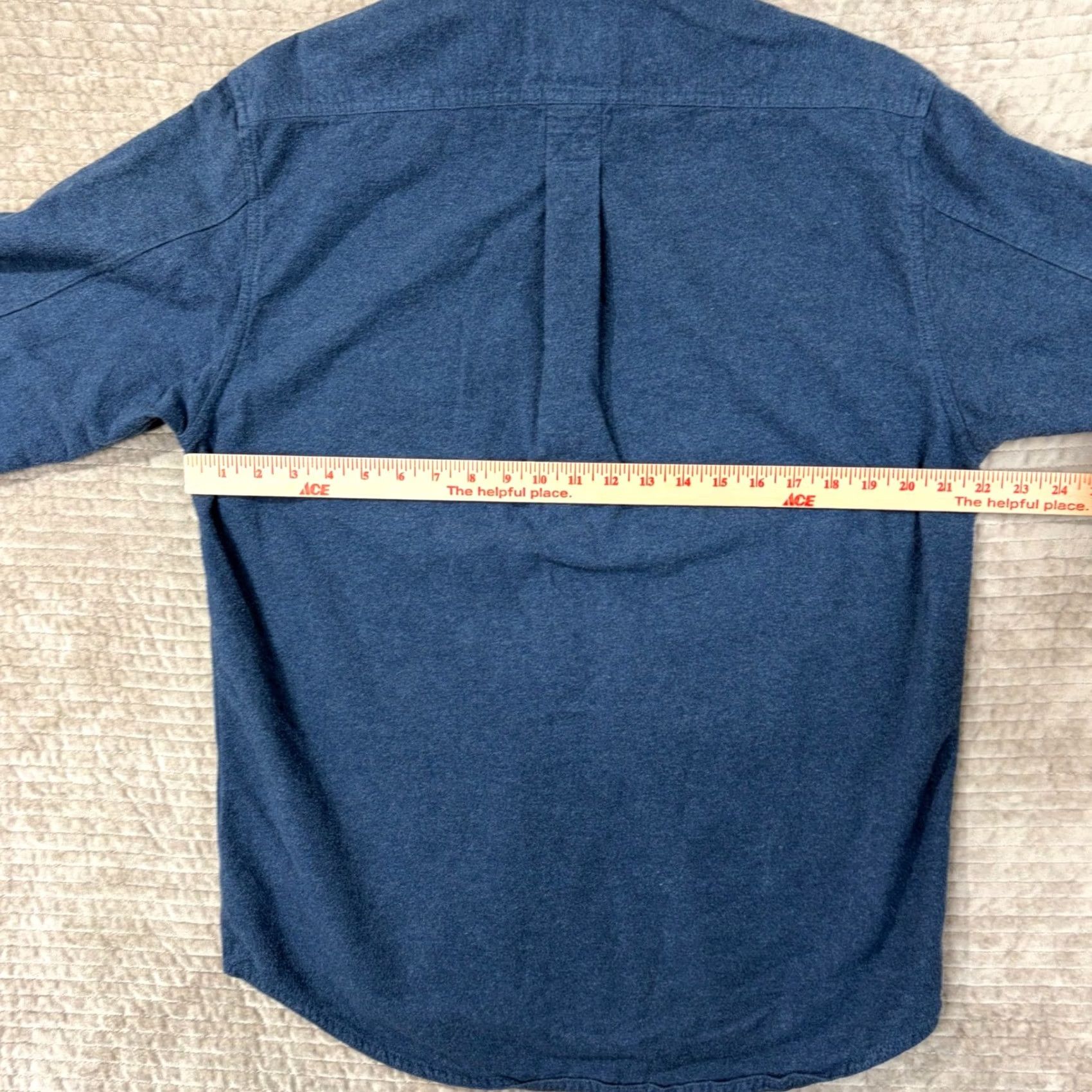 Eddie Bauer VINTAGE Eddie Bauer Mens Blue Flannel Shirt Sport Shop Cotton Button Down Small Size US S / EU 44-46 / 1 - 6 Thumbnail