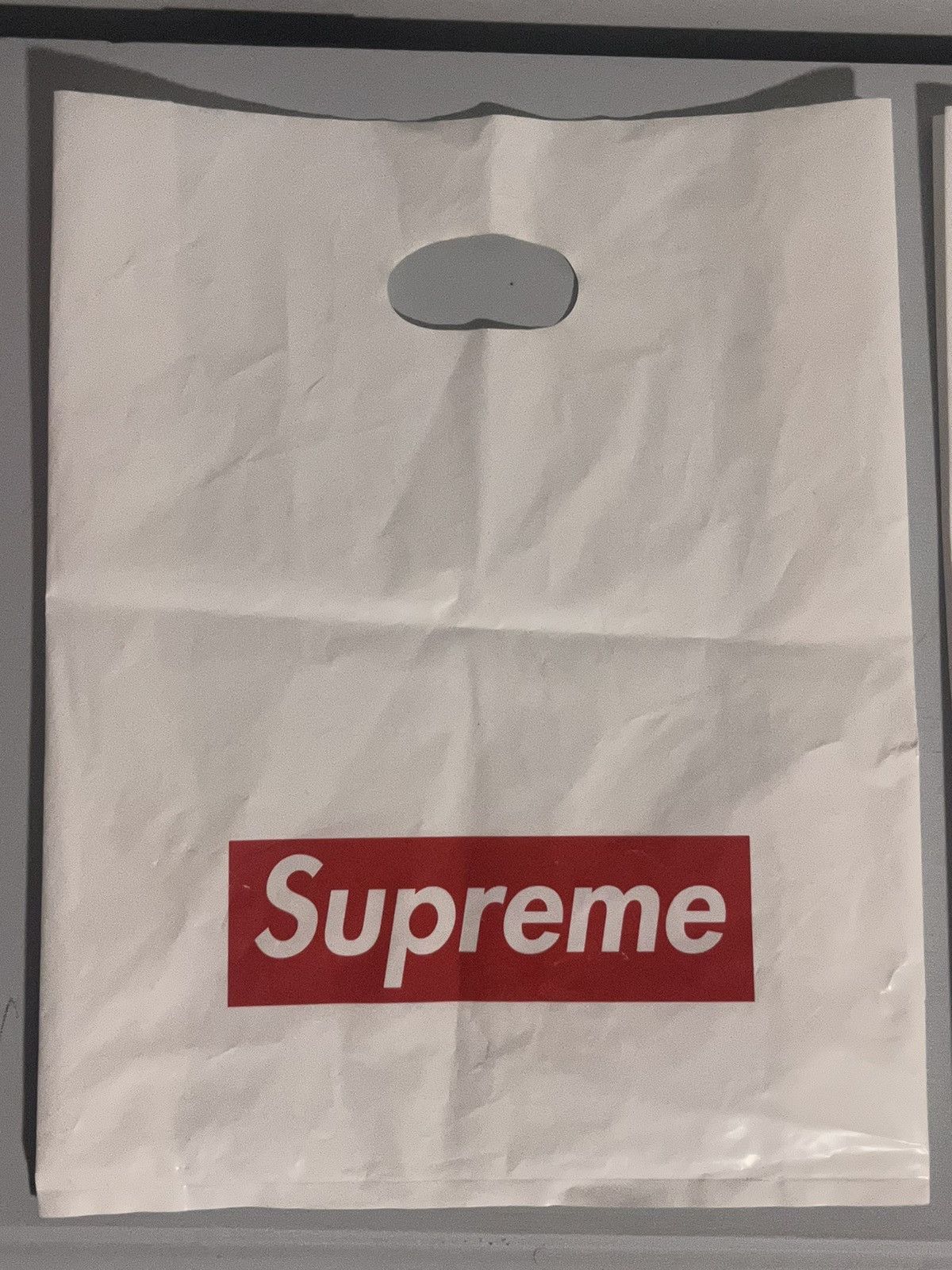 Supreme White Supreme Box Logo Plastic Bag (x2) Size ONE SIZE - 4 Thumbnail