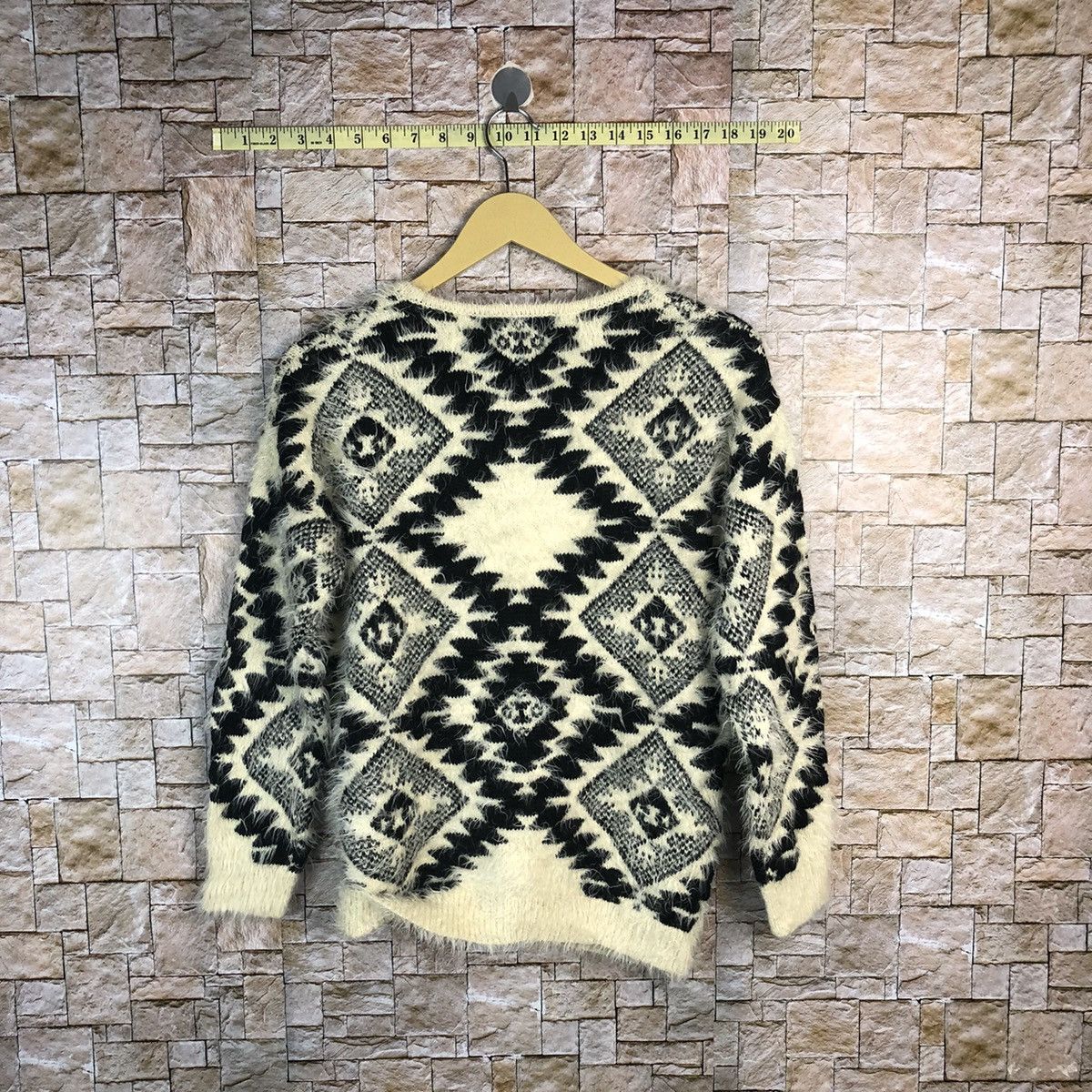 Vintage La do da White navajo design Knitwear #A755 Size M / US 6-8 / IT 42-44 - 13 Thumbnail