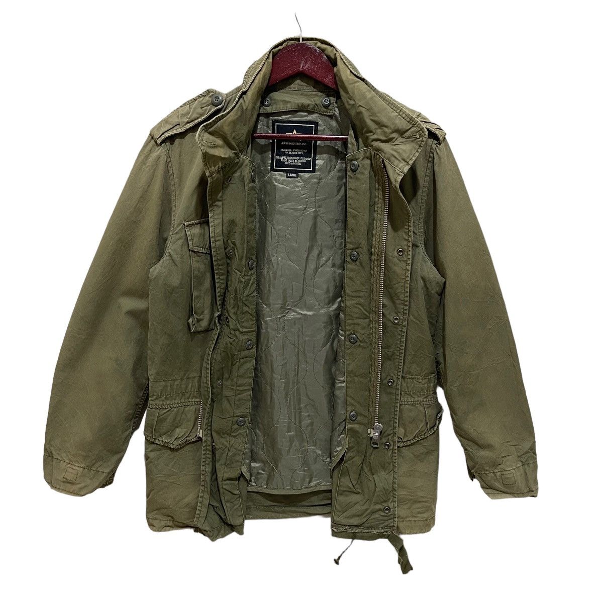 Alpha Industries × Vintage Vintage Alpha Industries OG Military Parka Jacket Size US L / EU 52-54 / 3 - 7 Thumbnail