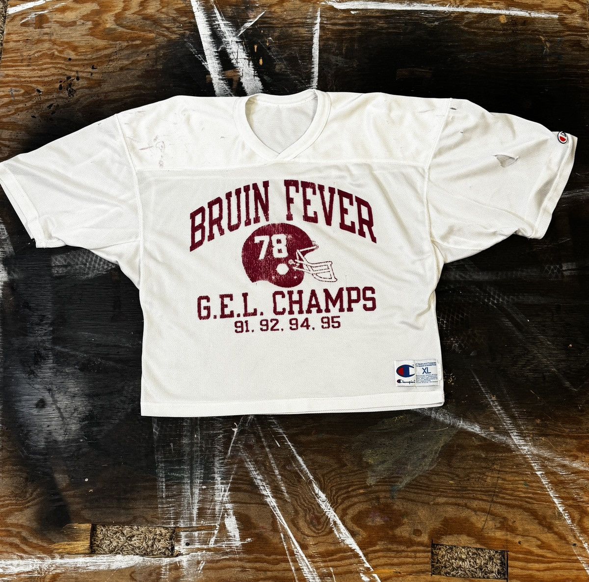 Champion × Vintage Vintage Champion “Bruin Fever” Mesh Jersey Tee – XL Size US XL / EU 56 / 4 - 5 Thumbnail
