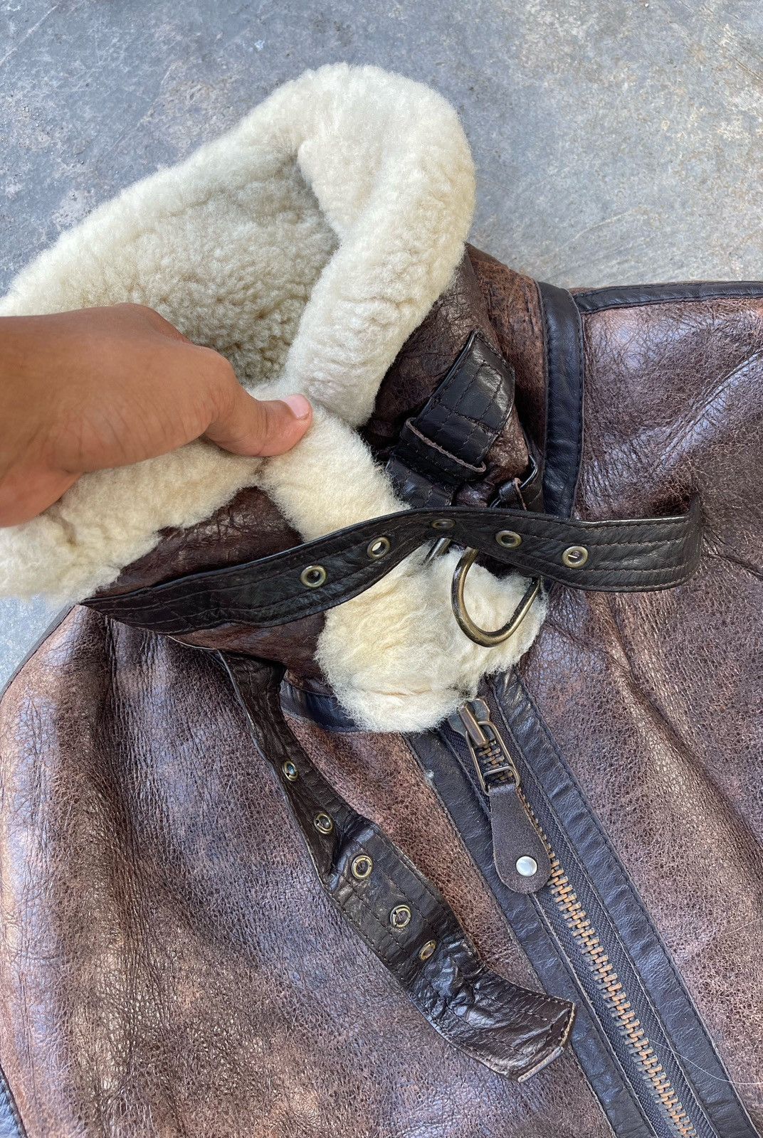 Japanese Brand 🔥RARE🔥 US AIR FORCE TYPE B-3 SHEEPSKIN FLIGHT LEATHER JACKET Size US XL / EU 56 / 4 - 7 Thumbnail