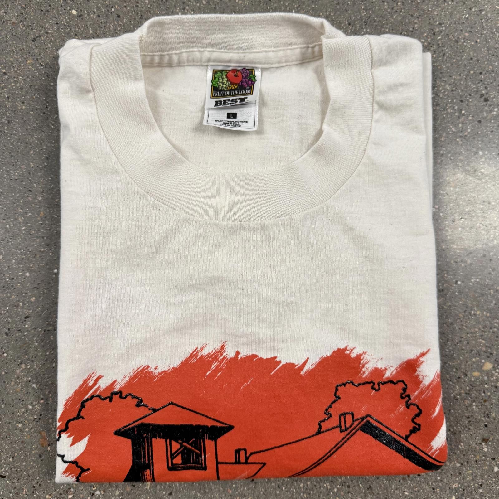 Fruit Of The Loom Vtg 1997 Save Hazelton School T-Shirt Greeley CO Made in USA Size US L / EU 52-54 / 3 - 10 Thumbnail