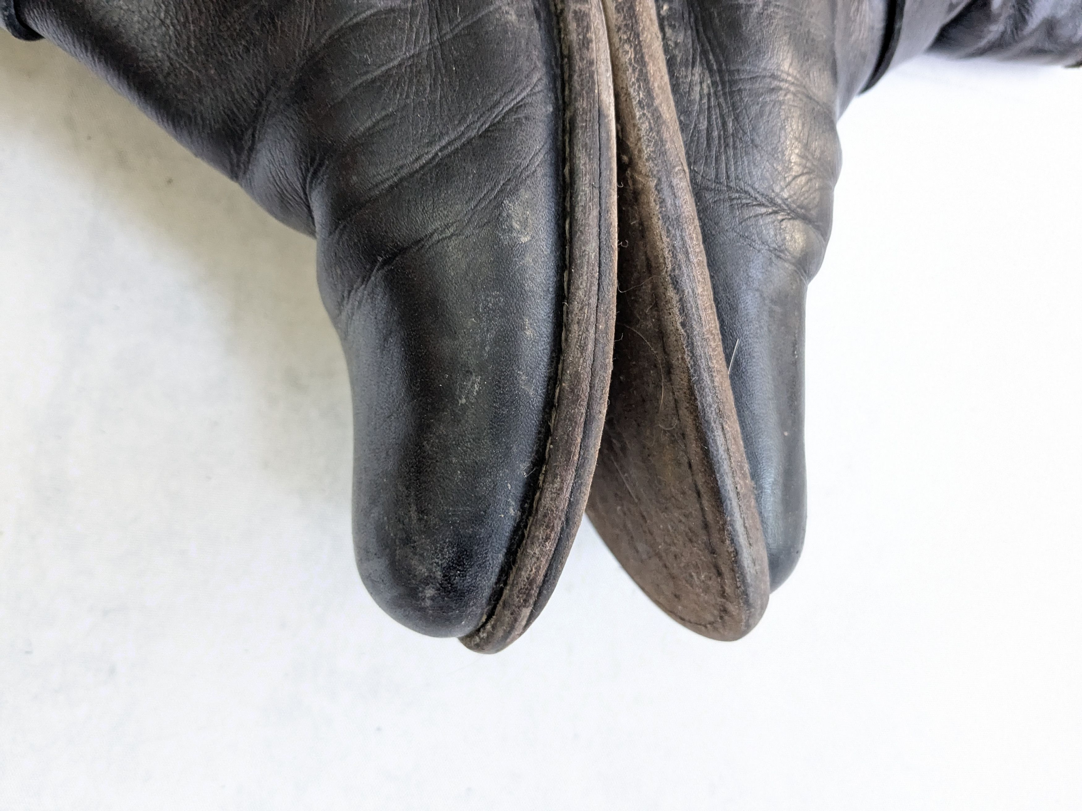 Frye Frye Harness Boots Black 7.5 D Back Zip Straps Size US 7.5 / EU 40-41 - 11 Thumbnail