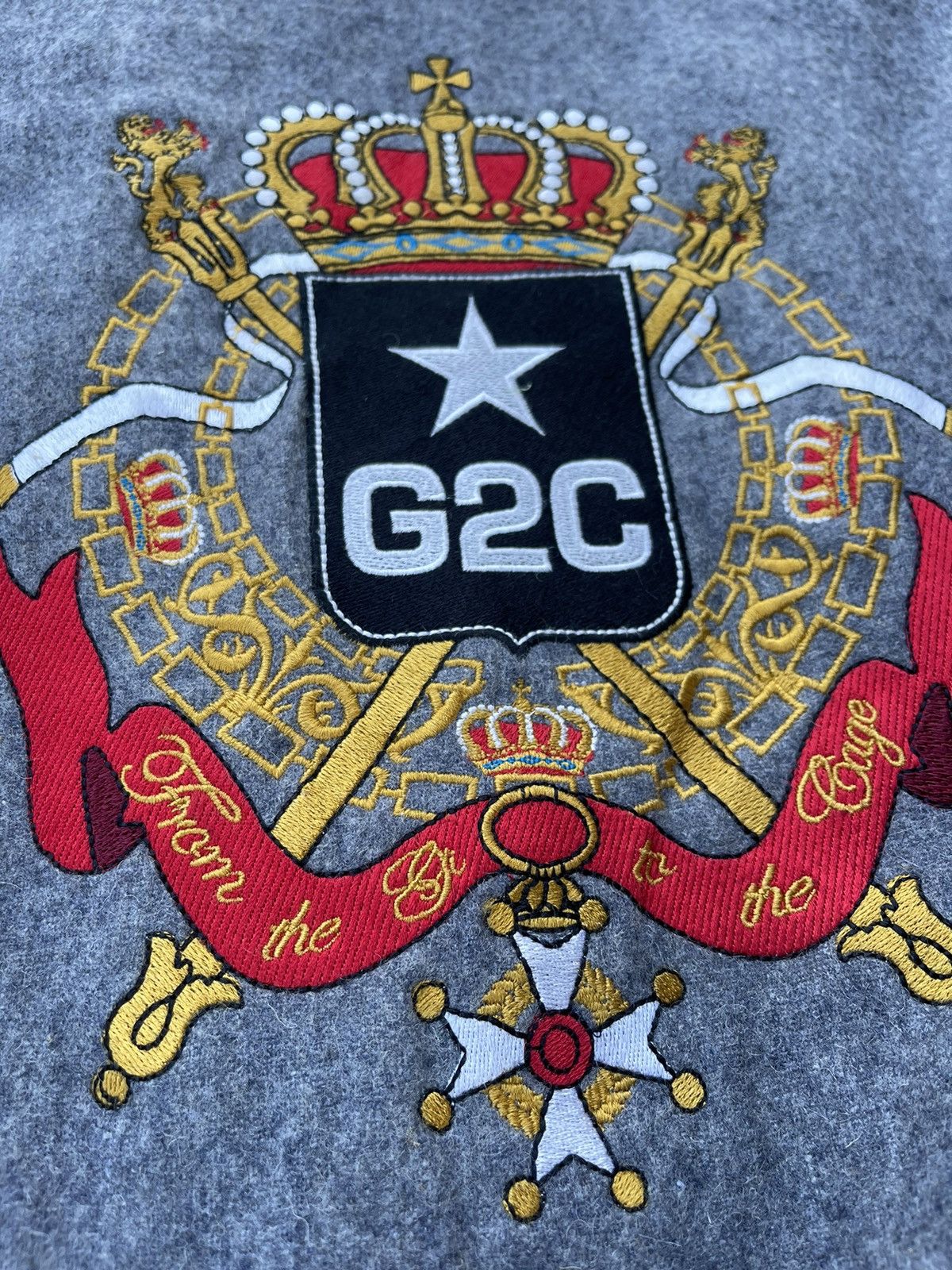 Hysteric Glamour × Japanese Brand × Vintage 🔥Vintage G2C by Andrew Donahue Leather Sleeve Varsity Jacket Size US XXL / EU 58 / 5 - 7 Thumbnail