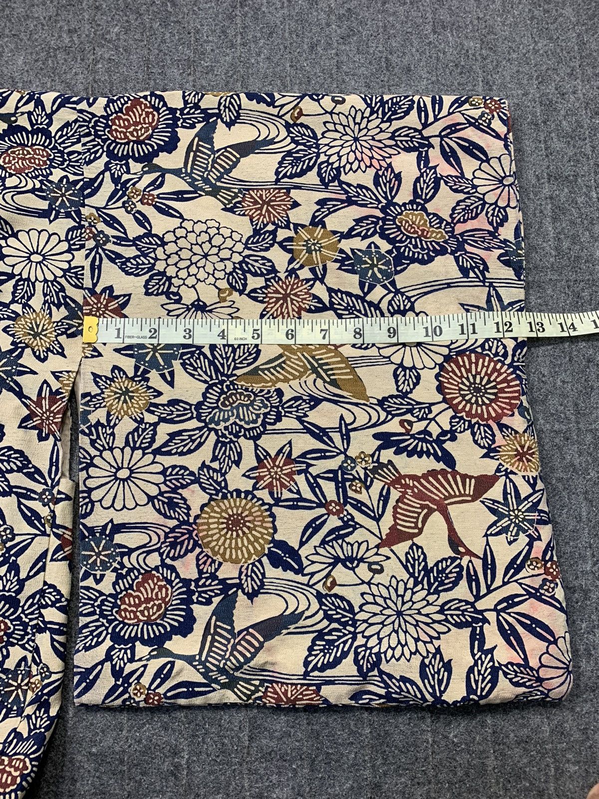 Edition Japan 90s Japanese Kimono Jinbei Haori Cardigan Floral Motifs Size XL / US 12-14 / IT 48-50 - 8 Thumbnail