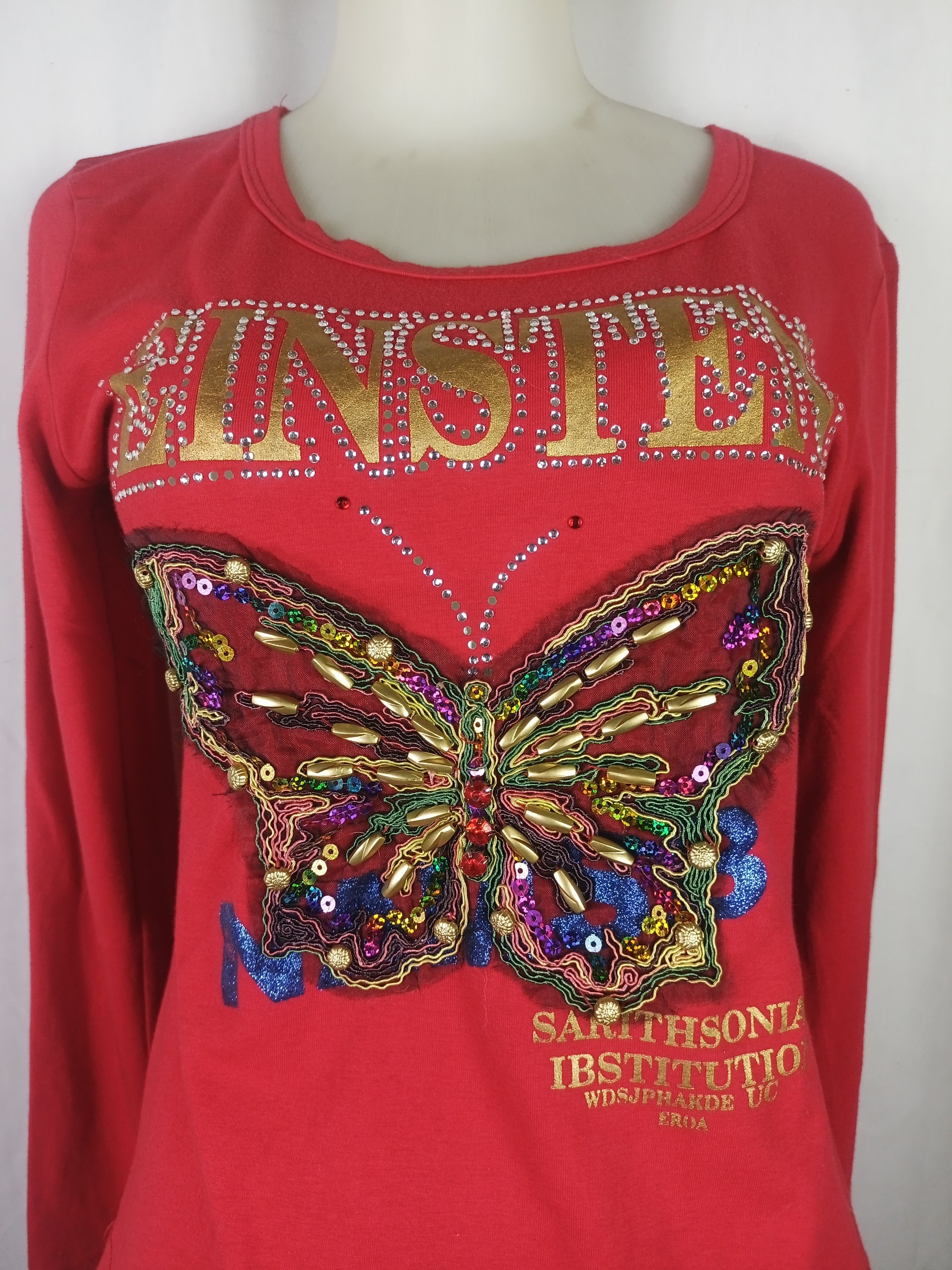 Beauty Beast × Hysteric Glamour × Japanese Brand EINSTEN Rhinestone Butterfly Embroidery *NO TAG* Size US M / EU 48-50 / 2 - 1 Thumbnail