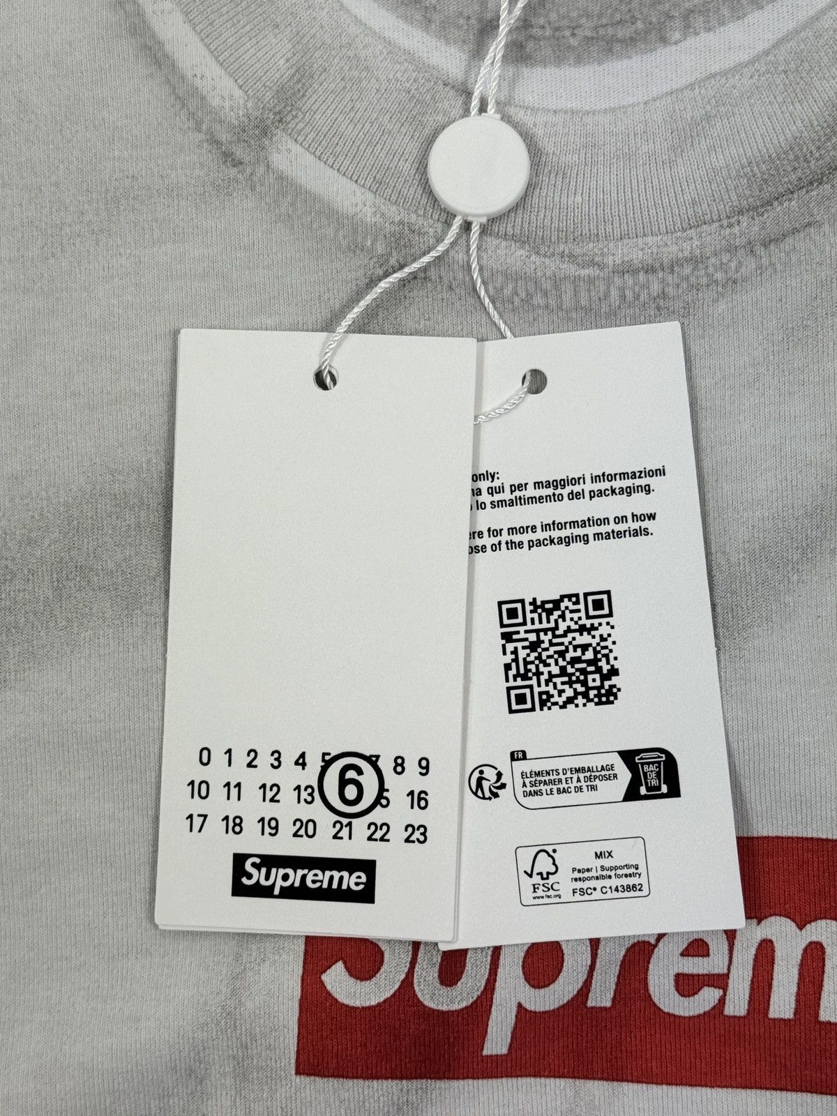 Maison Margiela × Supreme BOX LOGO T-SHIRT Size US XL / EU 56 / 4 - 8 Thumbnail