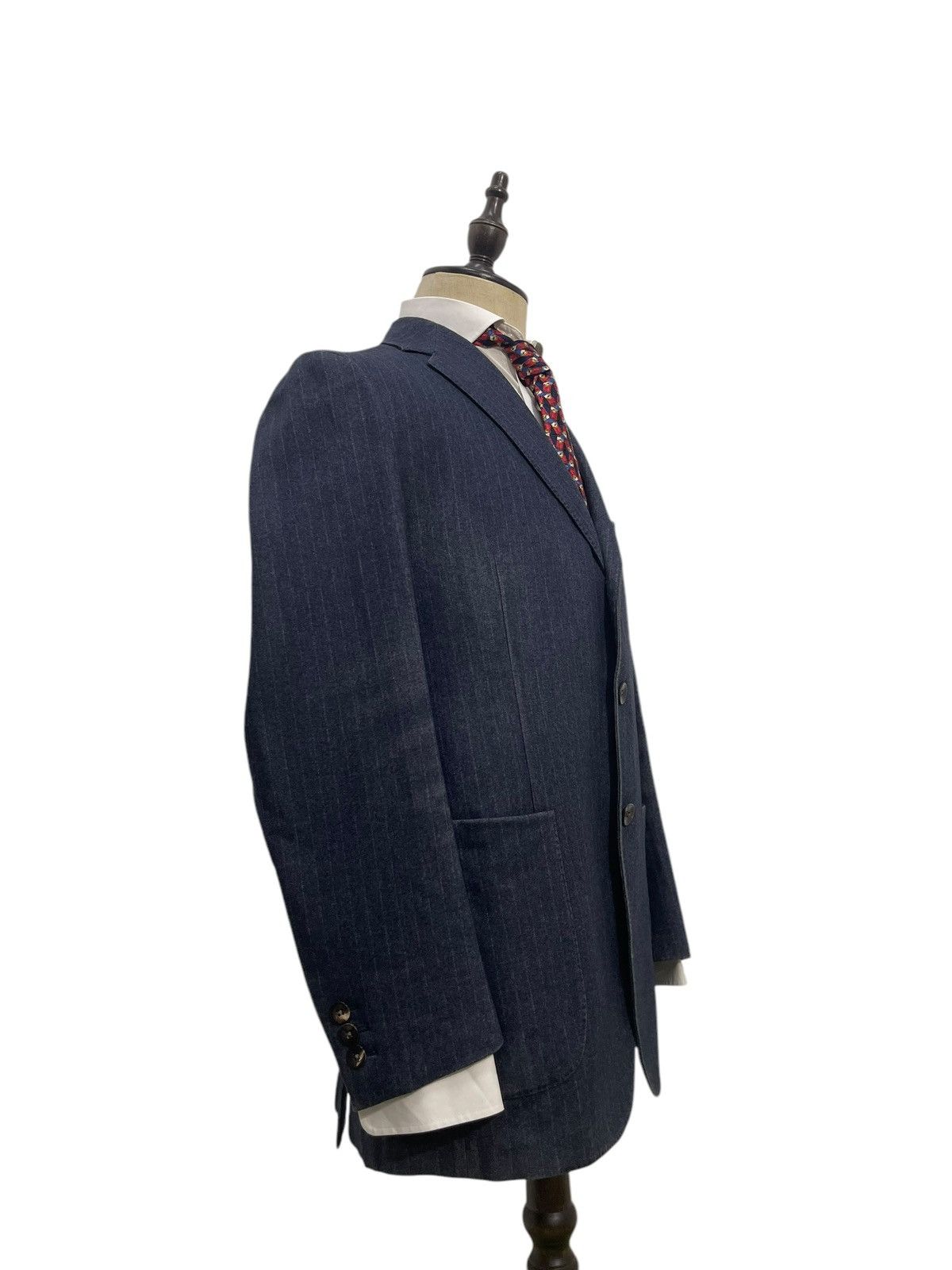 Boglioli Chore Jacket Boglioli Italy Wool Faded Striped 6🟩7 Size US M / EU 48-50 / 2 - 2 Thumbnail