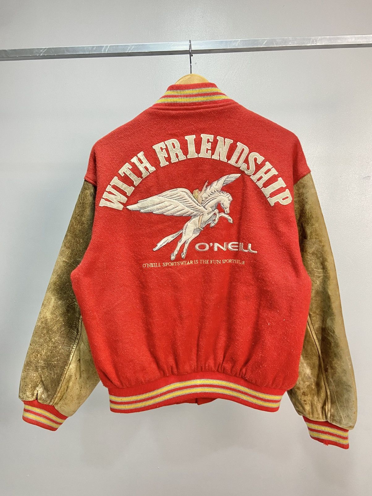 O'Neill Vintage O’neill Varsity jacket leather sleeve Size US M / EU 48-50 / 2 - 1 Thumbnail