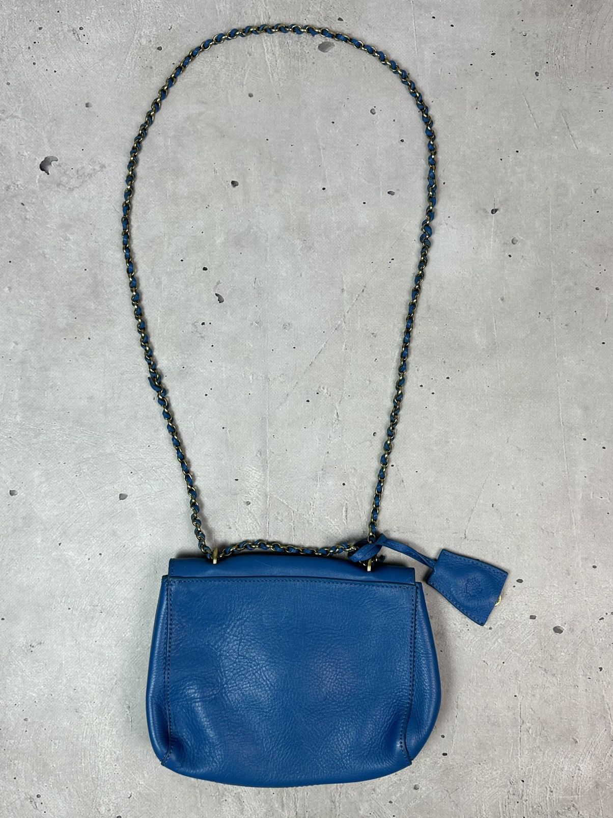 Mulberry Vintage Mulberry Leather Blue Handle Chain Mini Bag Size ONE SIZE - 14 Thumbnail