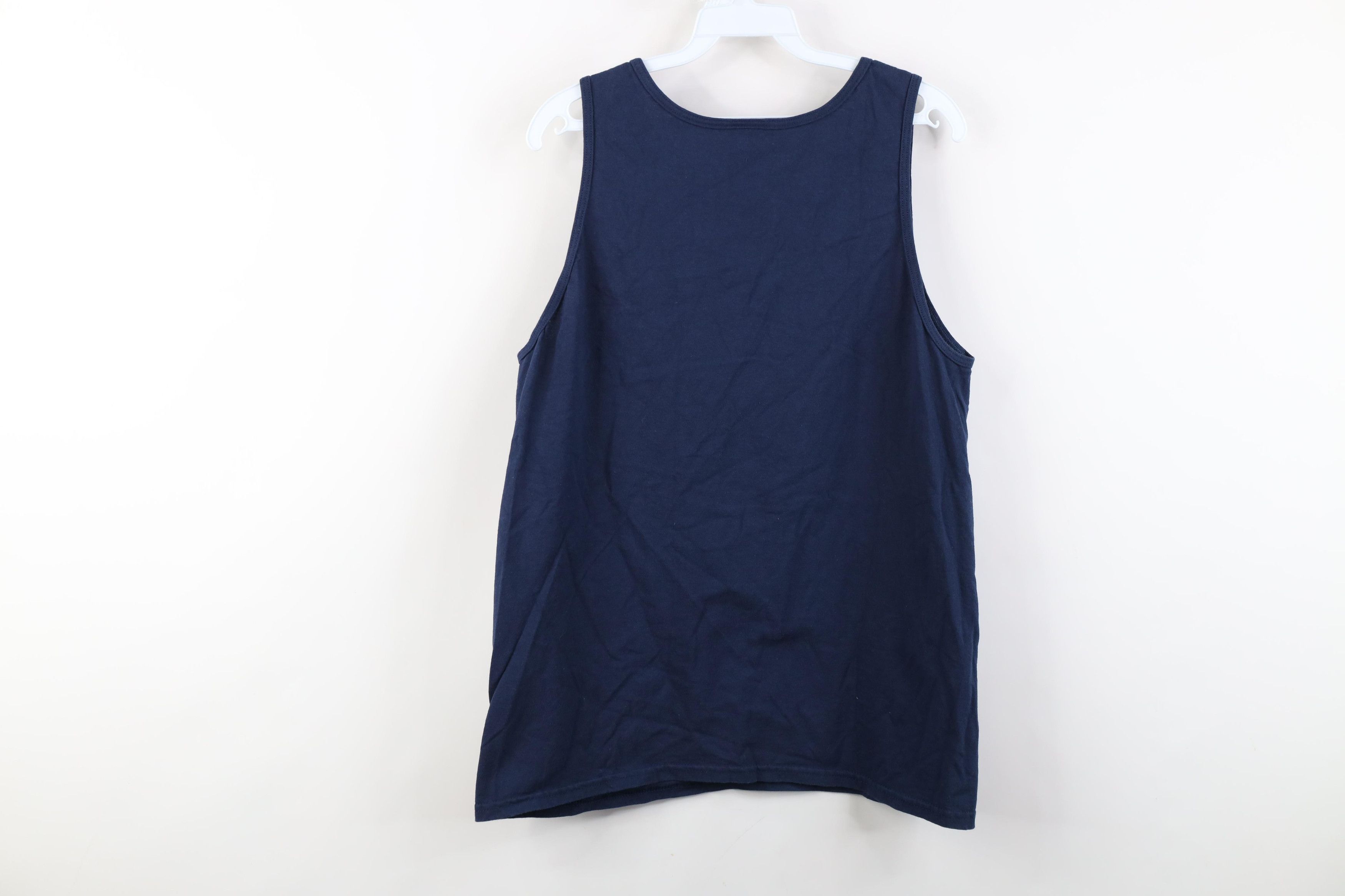 Vintage Vintage 90s Y2K Streetwear Tank Top T-Shirt Blue Cotton Size US M / EU 48-50 / 2 - 7 Thumbnail