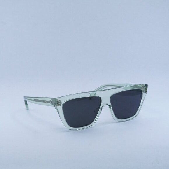 Celine New Celine CL40256I 93A Sunglasses - Light Green Transparent Size ONE SIZE - 8 Thumbnail