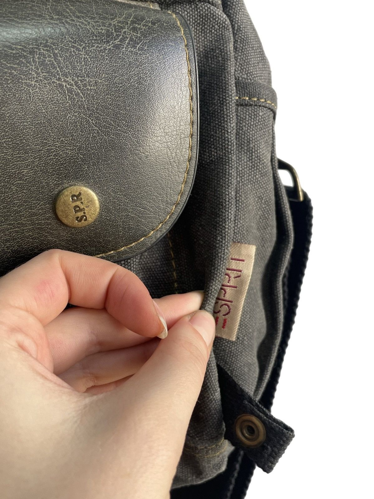 Diesel Diesel style grey canvas shoulder bag utility army y2k hype Size ONE SIZE - 11 Thumbnail