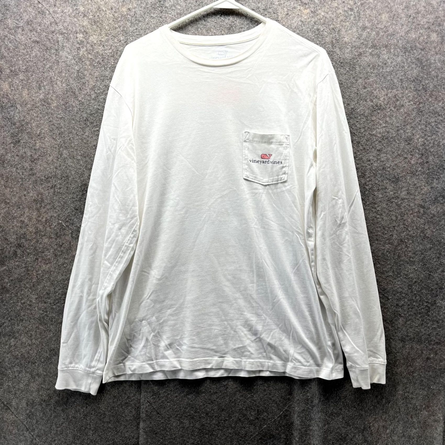 Vineyard Vines Vineyard Vines Shirt Men Medium White Long Sleeve Crewneck Pocket Casual Size US M / EU 48-50 / 2 - 2 Thumbnail
