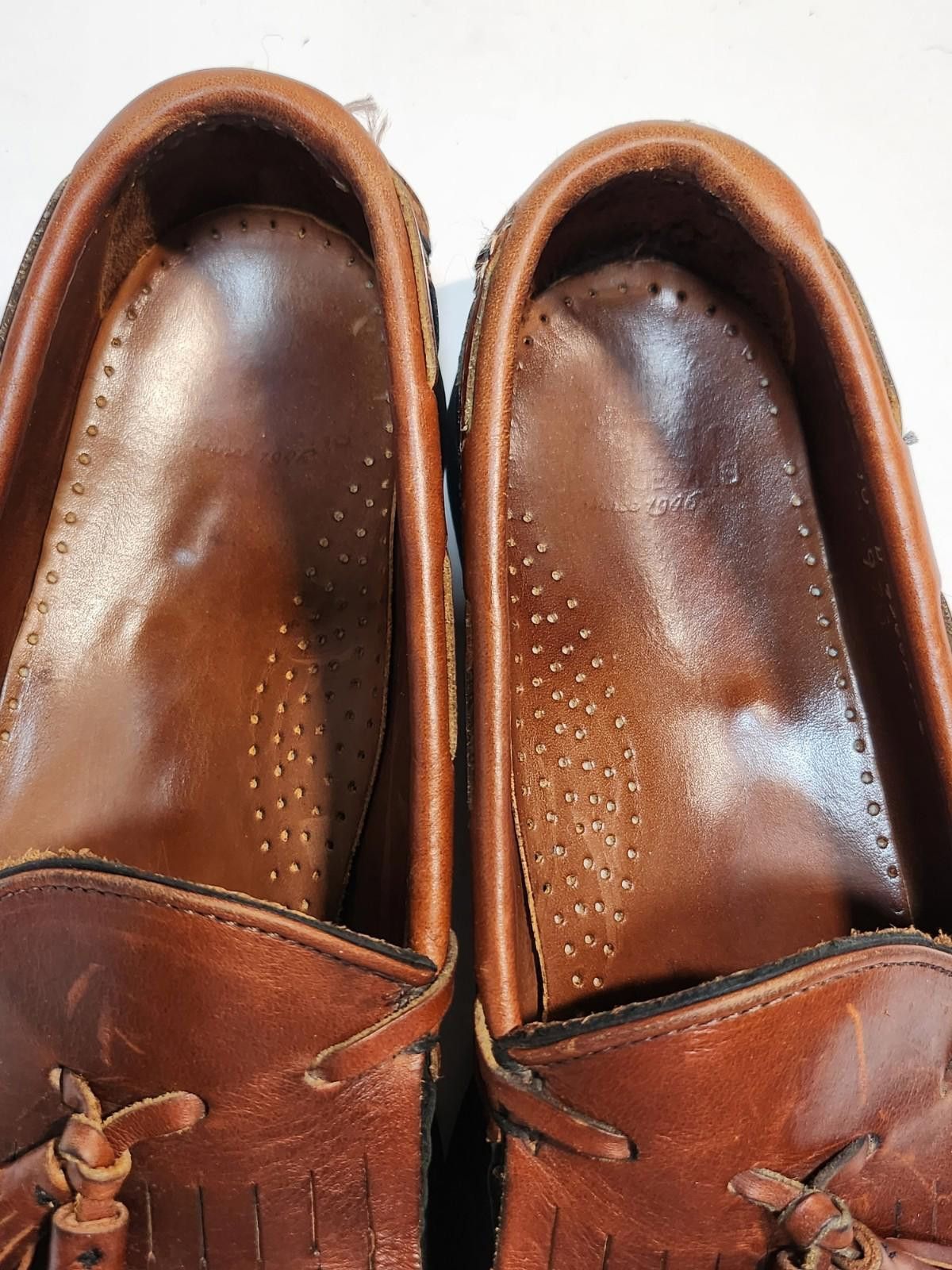 Sebago SEBAGO Handsewn Men’s Sz 10 Leather Shoes Tassel Brown Black Size US 10 / EU 43 - 8 Thumbnail