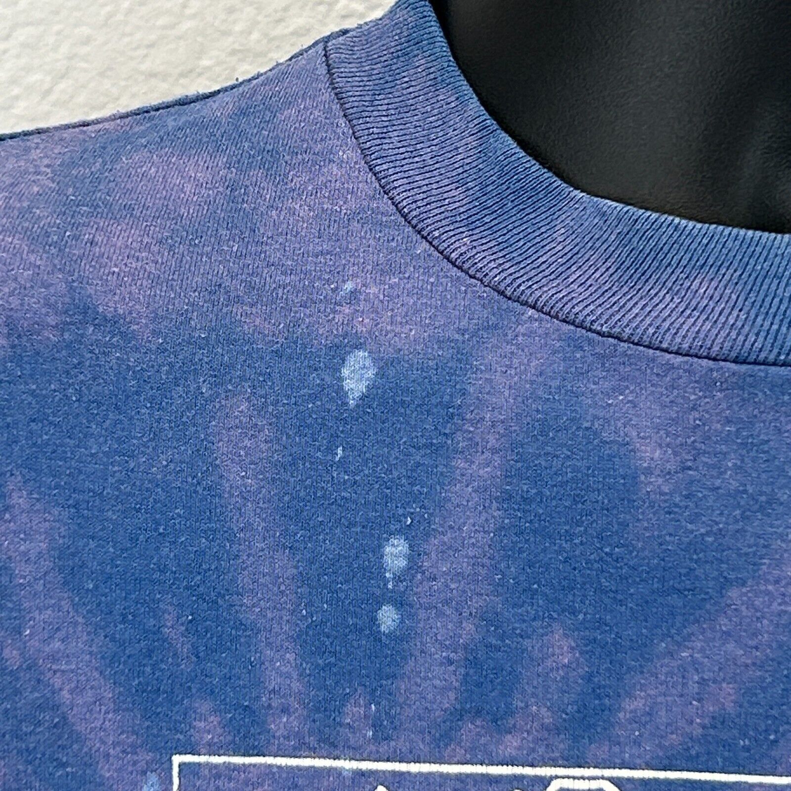 Jerzees Vintage 90s Denton Maryland T Shirt Map USA Made Blue Small Size US S / EU 44-46 / 1 - 4 Thumbnail