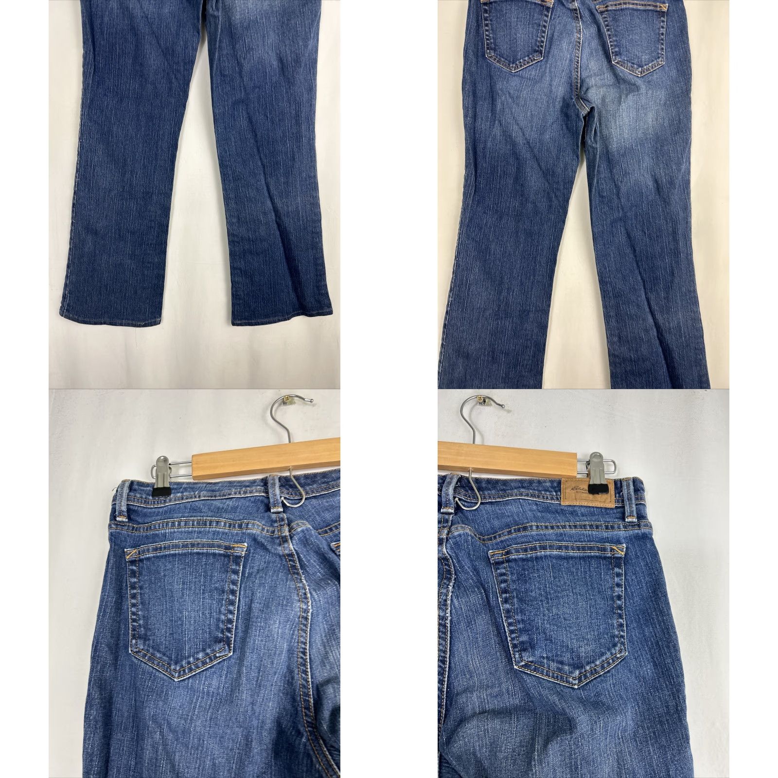Eddie Bauer Eddie Bauer Womens Size 10 Regular Shaped Bootcut Dark Jeans 32x28.5 Size 24" / US 00 / IT 34 - 8 Thumbnail