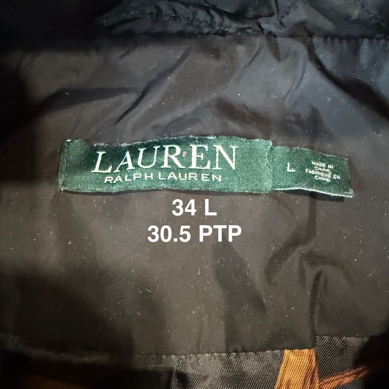 Lauren Ralph Lauren Lauren Ralph Lauren Quilted Coat Women's L Black Full Zip Size L / US 10 / IT 46 - 8 Thumbnail