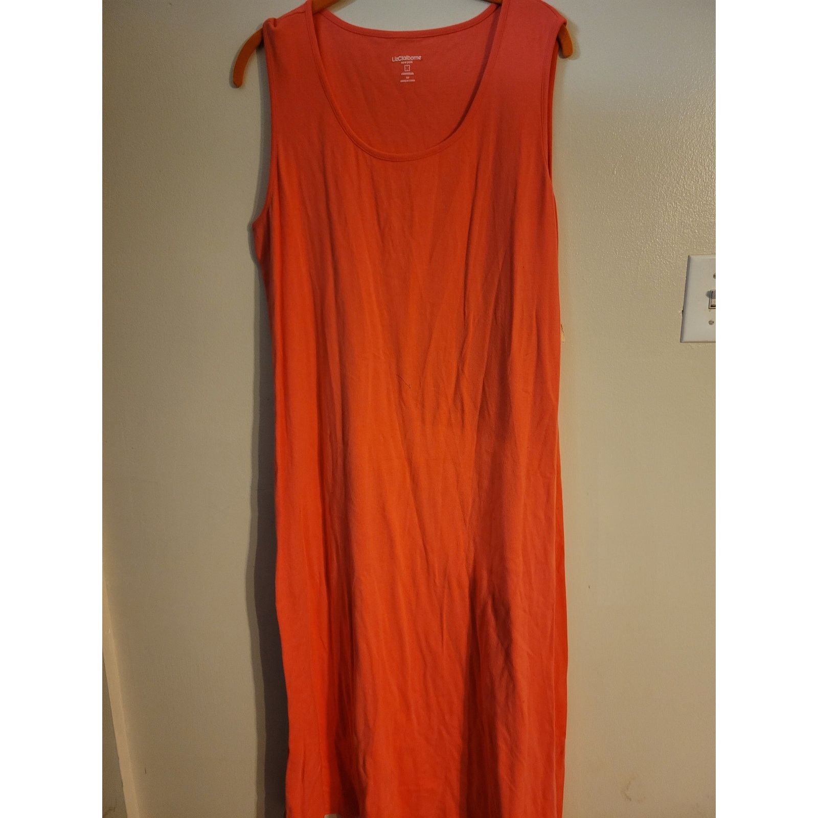 Liz Claiborne Liz Claiborne Peach Dress XLP Size XL / US 12-14 / IT 48-50 - 2 Thumbnail