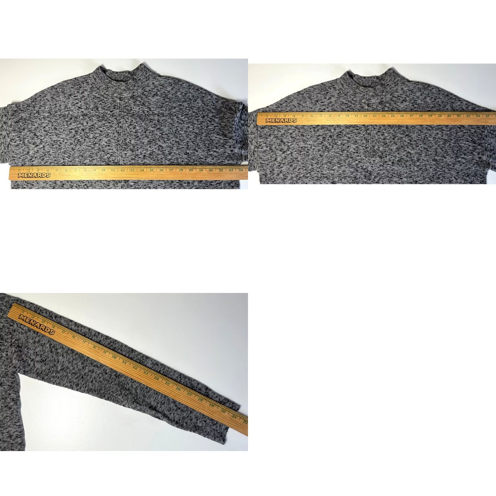 Vintage Wilfred Women’s Knit Sweater Heather Gray XS/ML? (Original lacks size clarity) Size M / US 6-8 / IT 42-44 - 9 Thumbnail