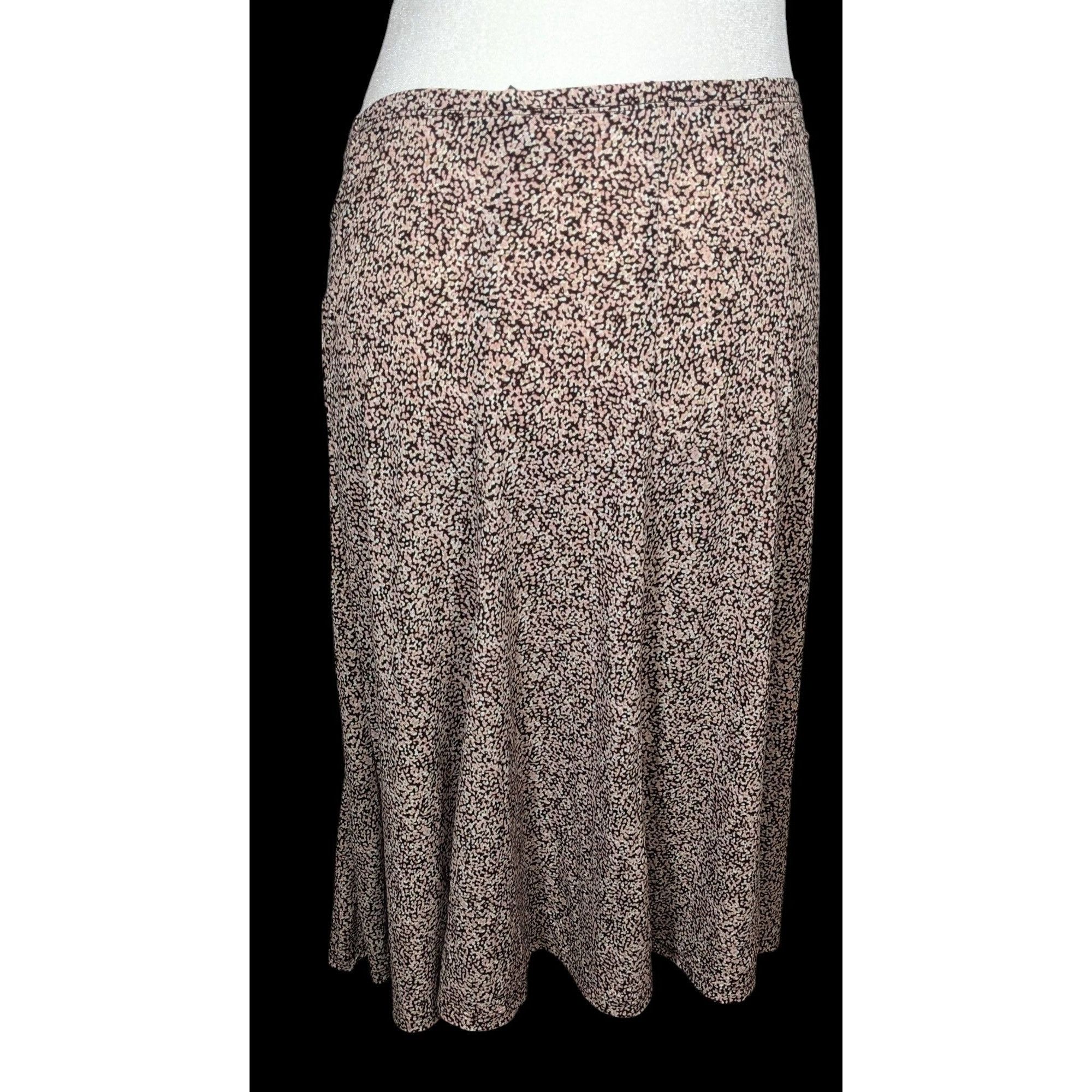 Liz Claiborne Liz Claiborne Brown And Cream Speckled Skirt Size 38" / US 16 / IT 52 - 2 Thumbnail