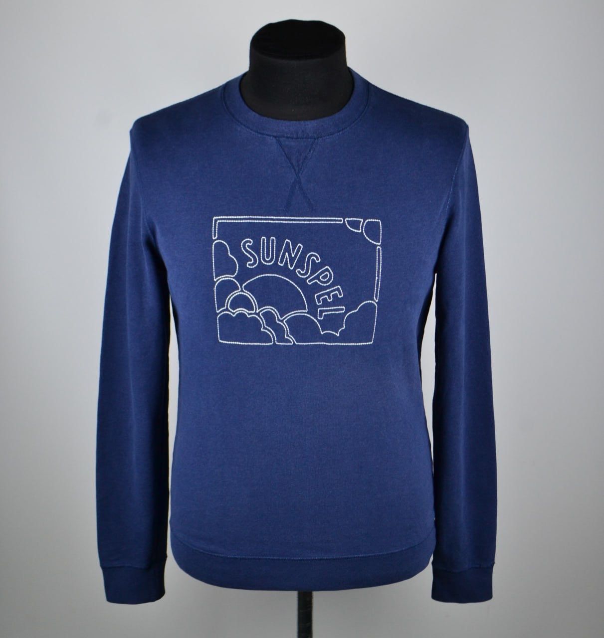 Sunspel Sunspel Sweatshirt Big Logo Blue Men’s Size S Size US S / EU 44-46 / 1 - 1 Thumbnail